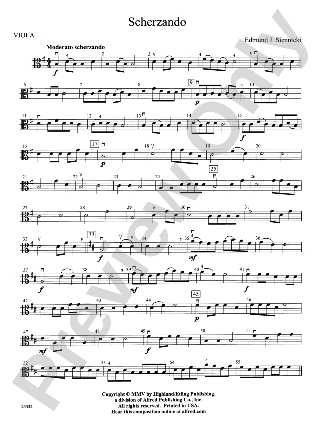Scherzando: Viola