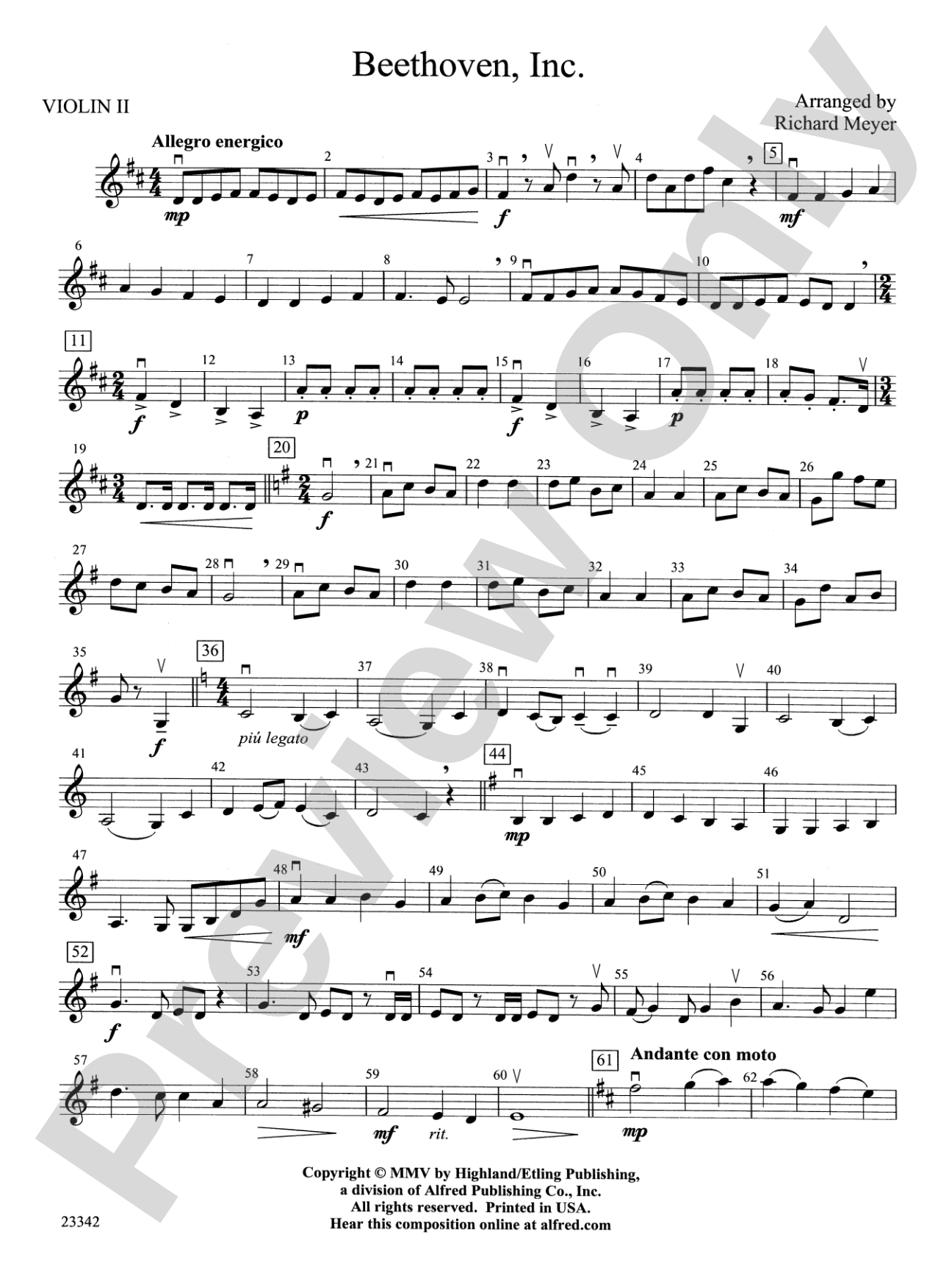 Beethoven, Inc.: 2nd Violin