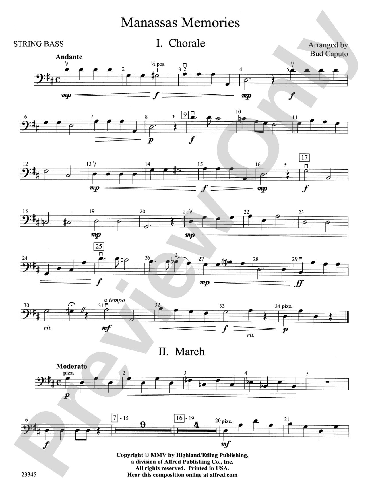 Manassas Memories: String Bass