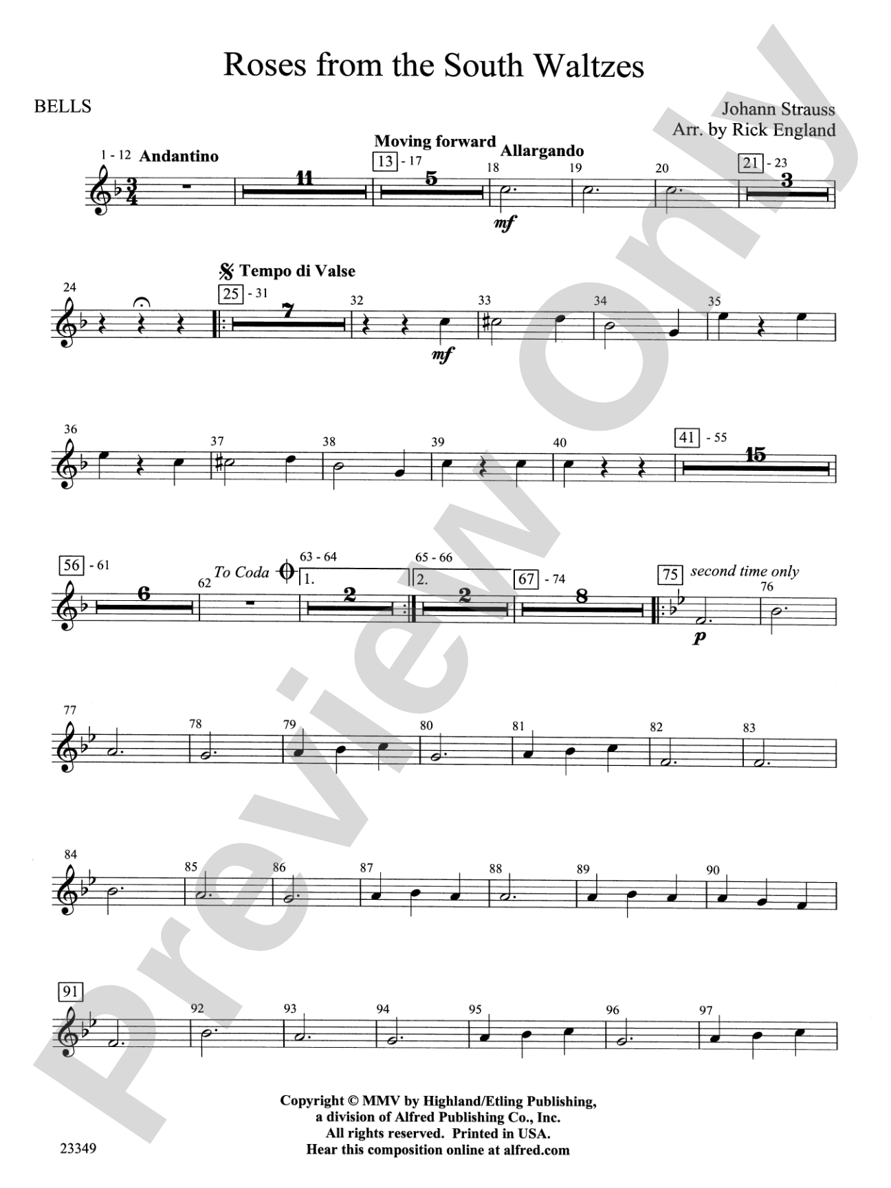 Roses from the South Waltzes: Bells