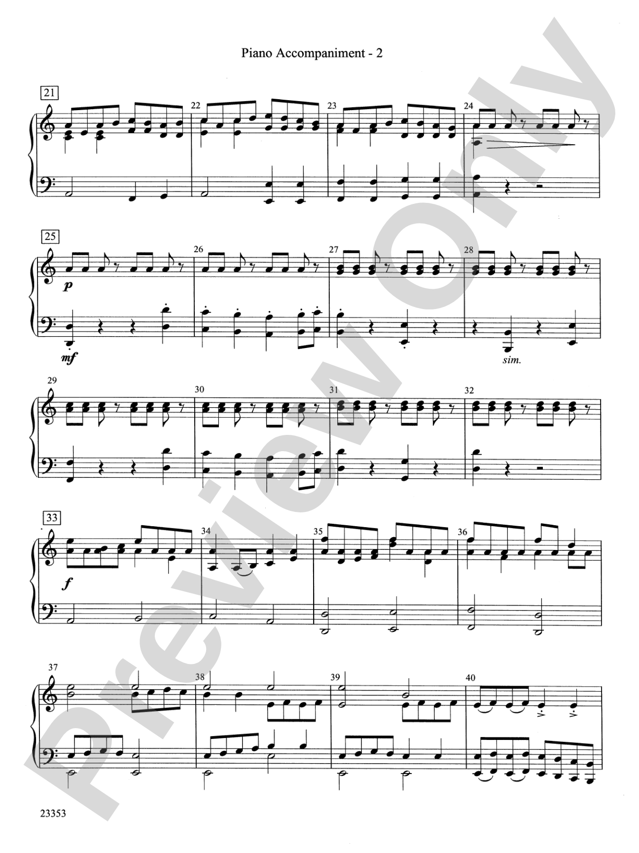 Conquistador!: Piano Accompaniment