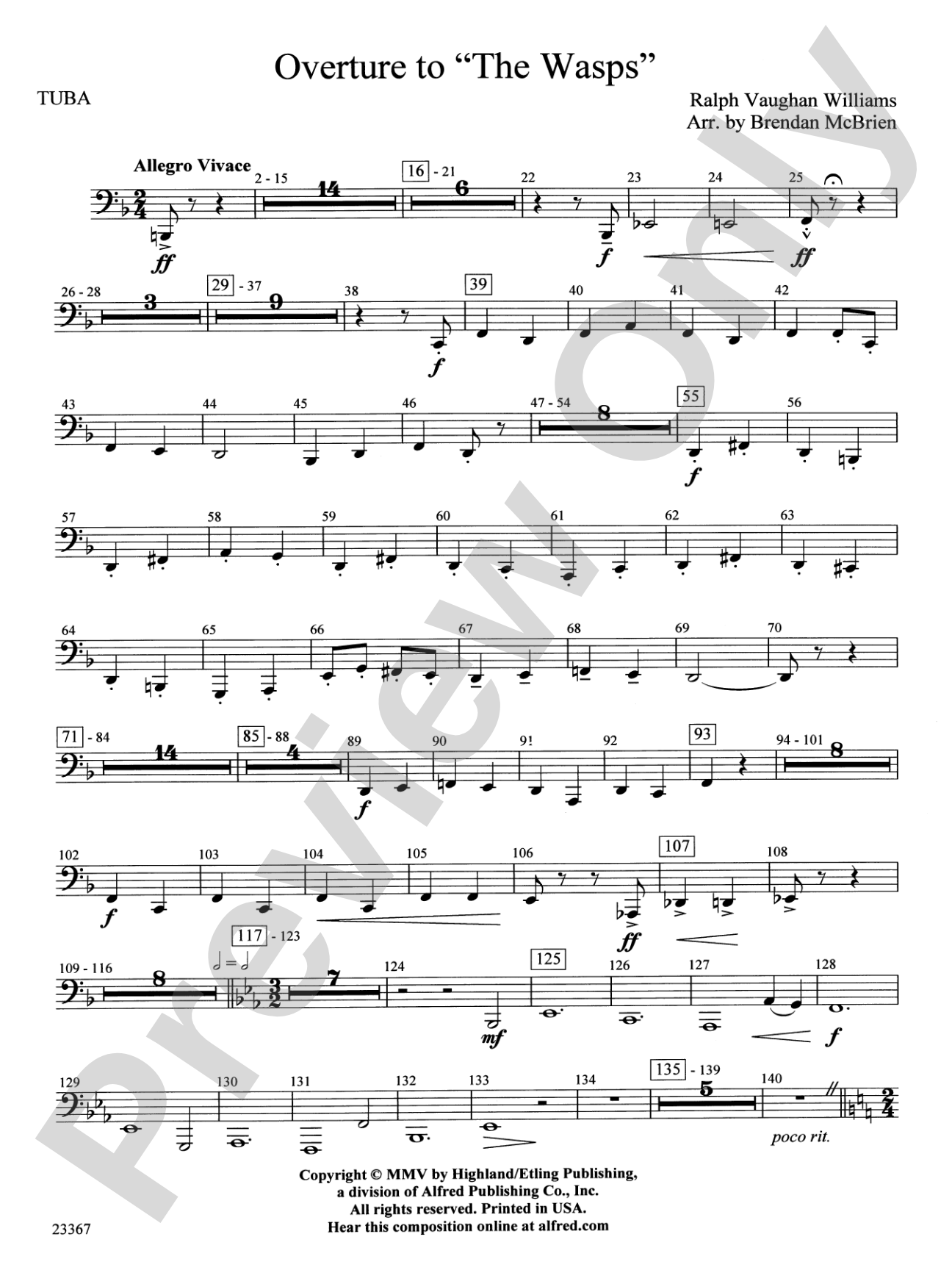Overture to the Wasps: Tuba