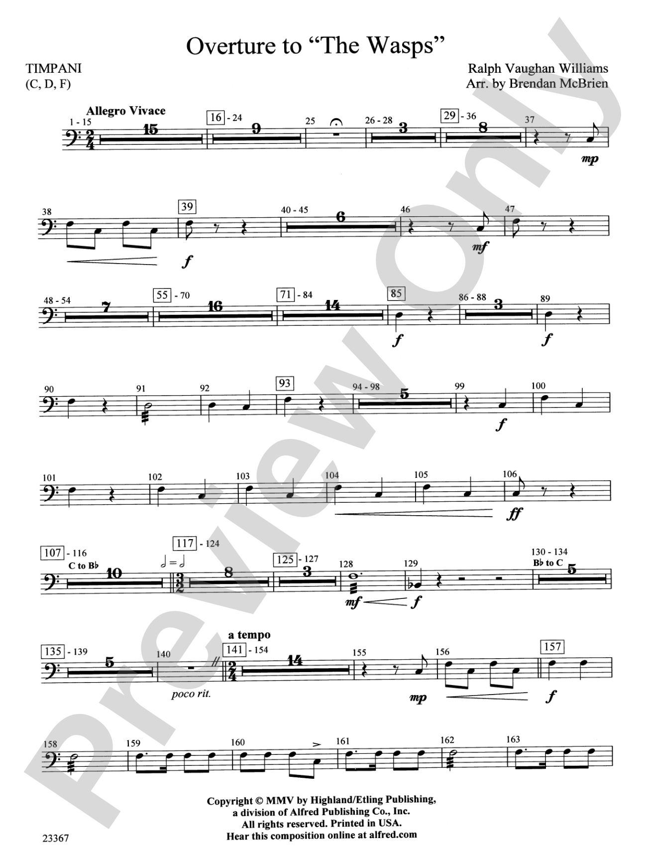 Overture to the Wasps: Timpani