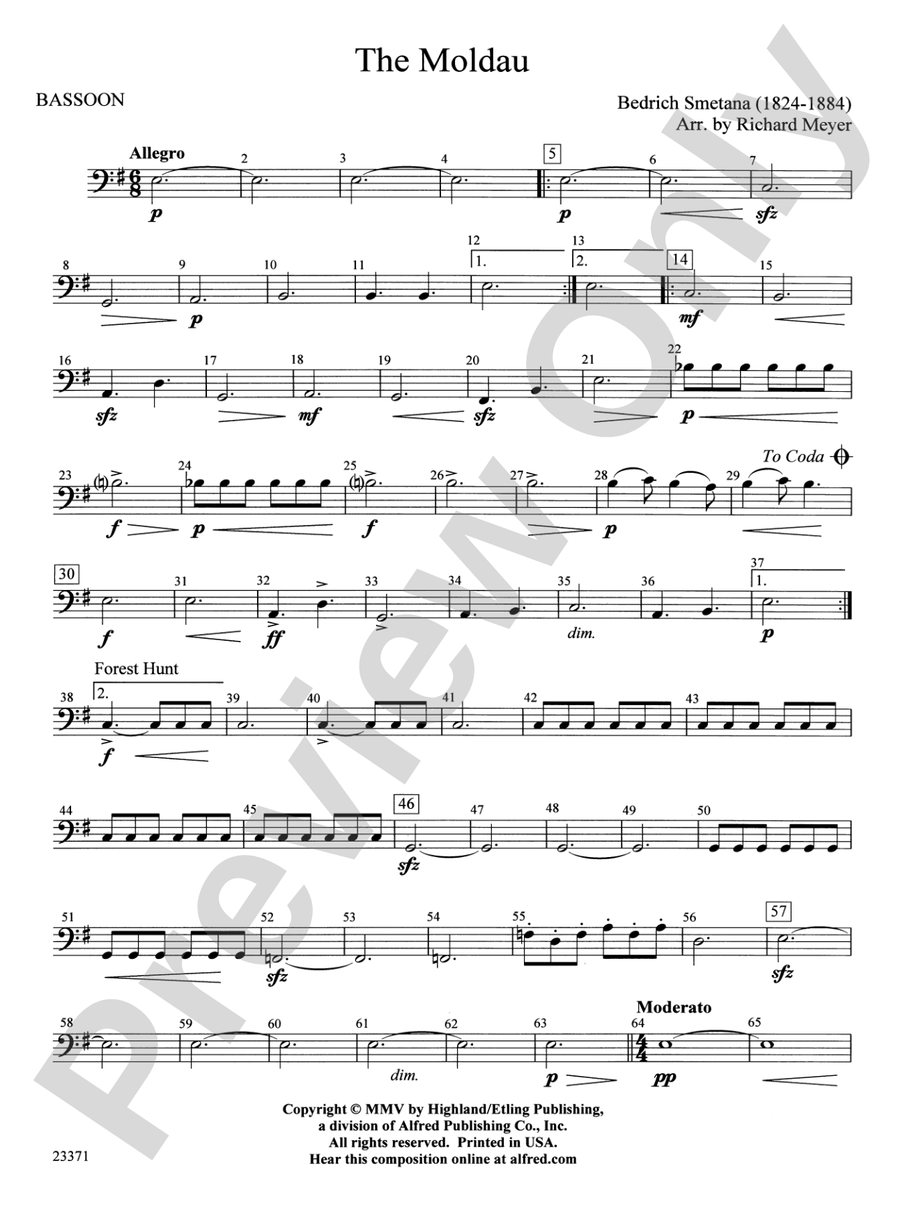 The Moldau: Bassoon