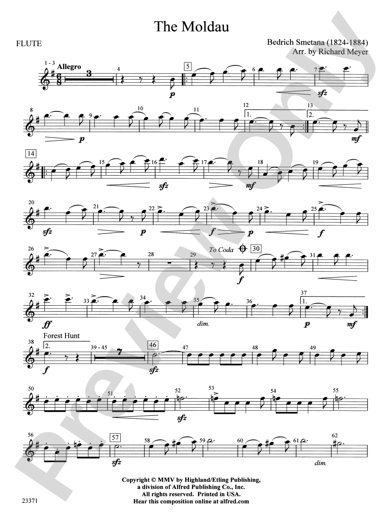 The Moldau: Flute