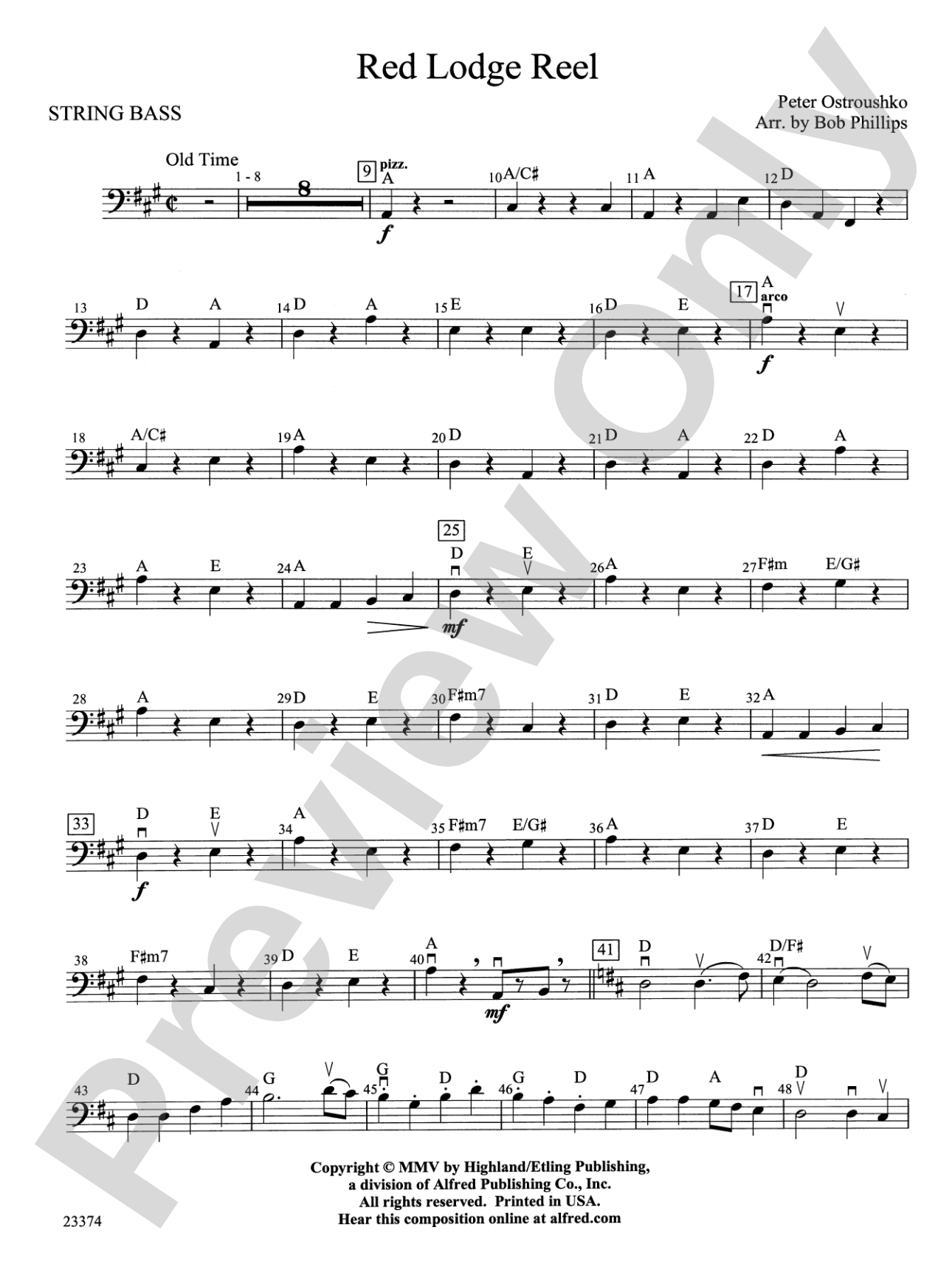 Red Lodge Reel: String Bass