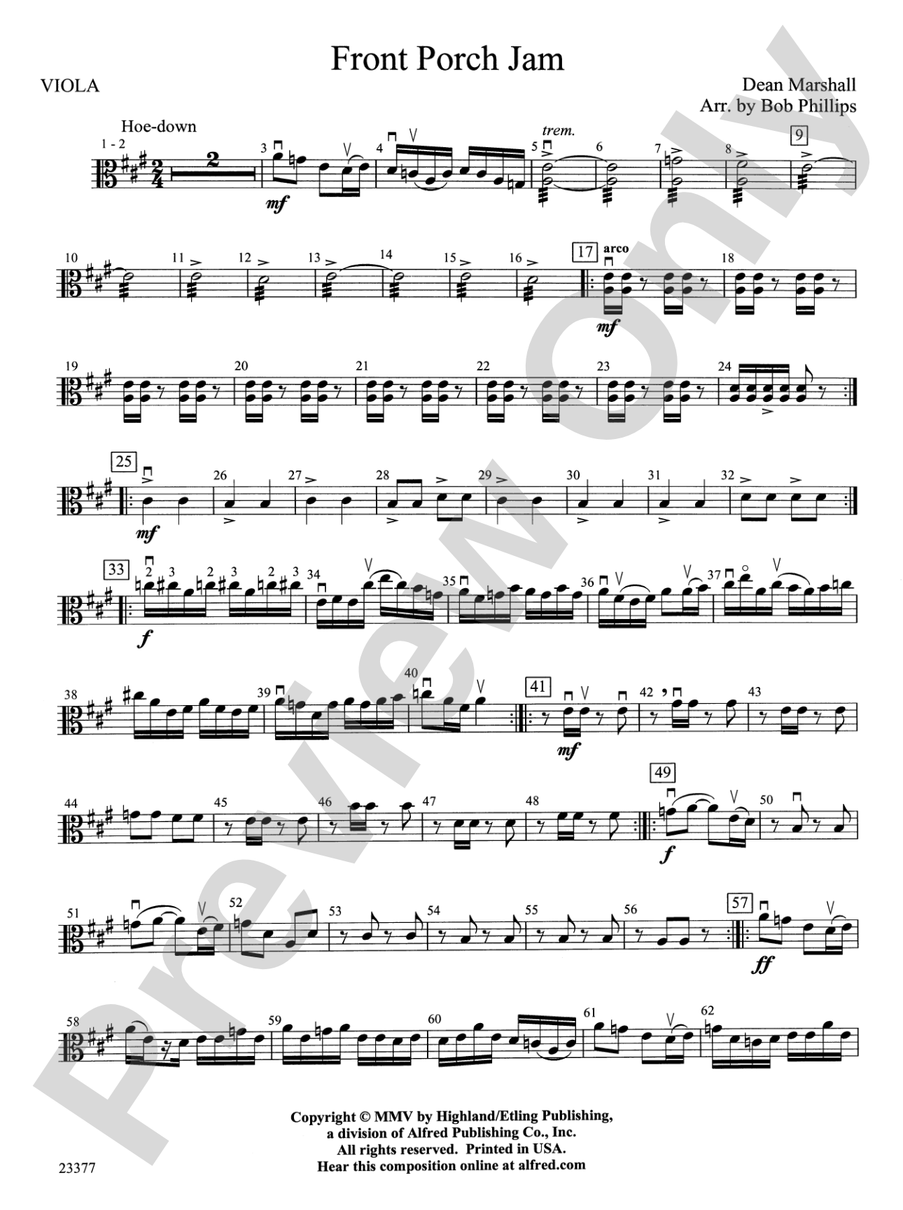 Front Porch Jam: Viola