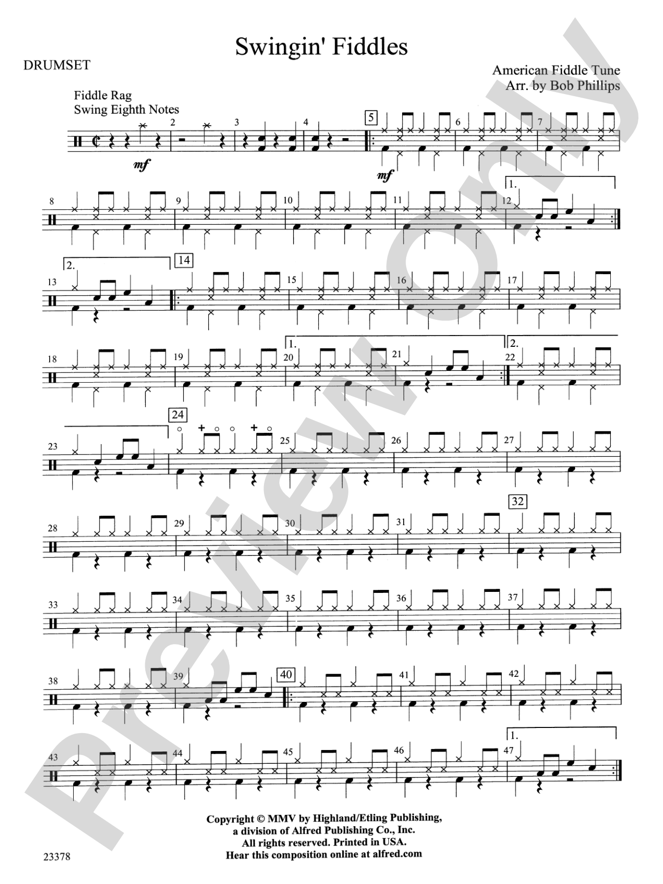 Swingin' Fiddles: Drums