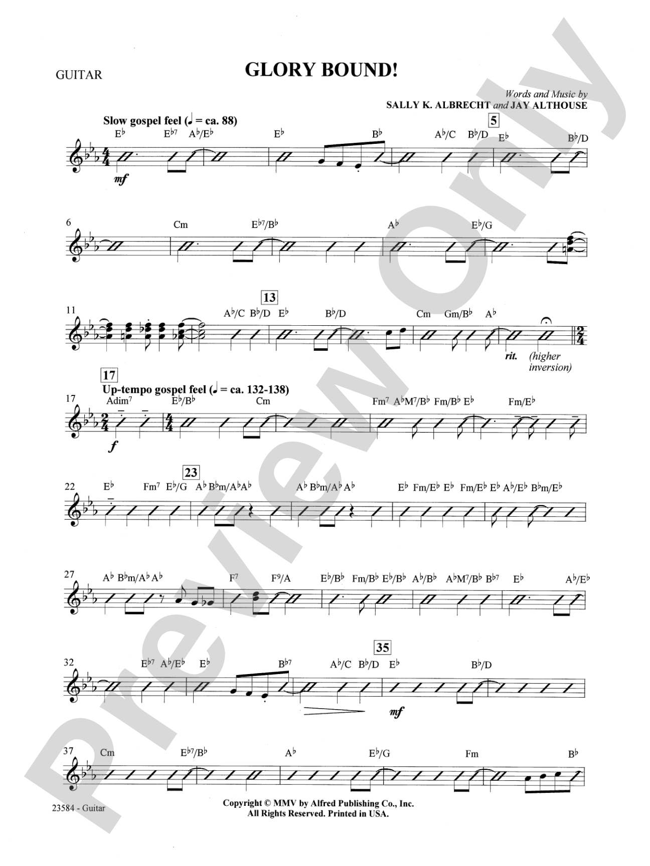 Glory Bound!: Guitar: Choral SoundPax