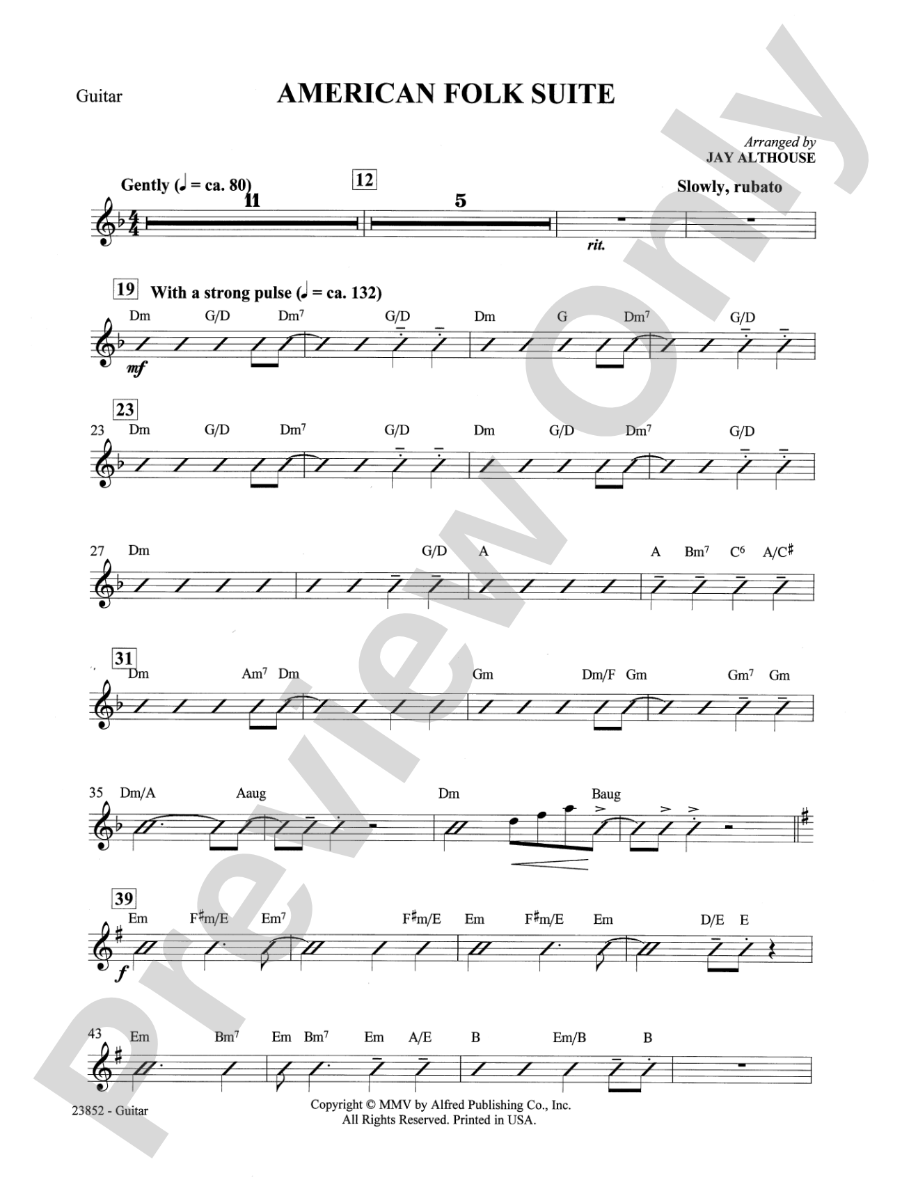 American Folk Suite: Guitar: Choral SoundPax