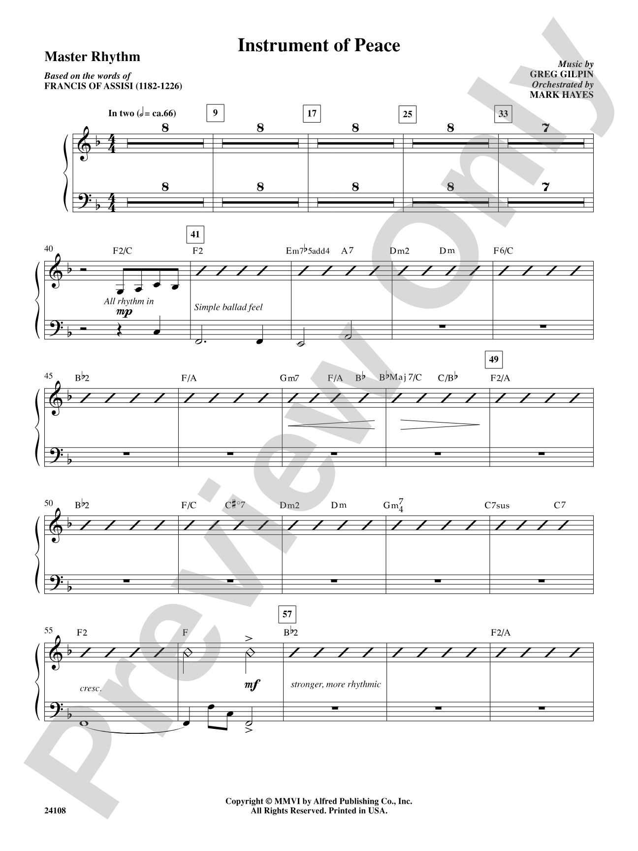 Instrument of Peace: Drums: Choral SoundPax