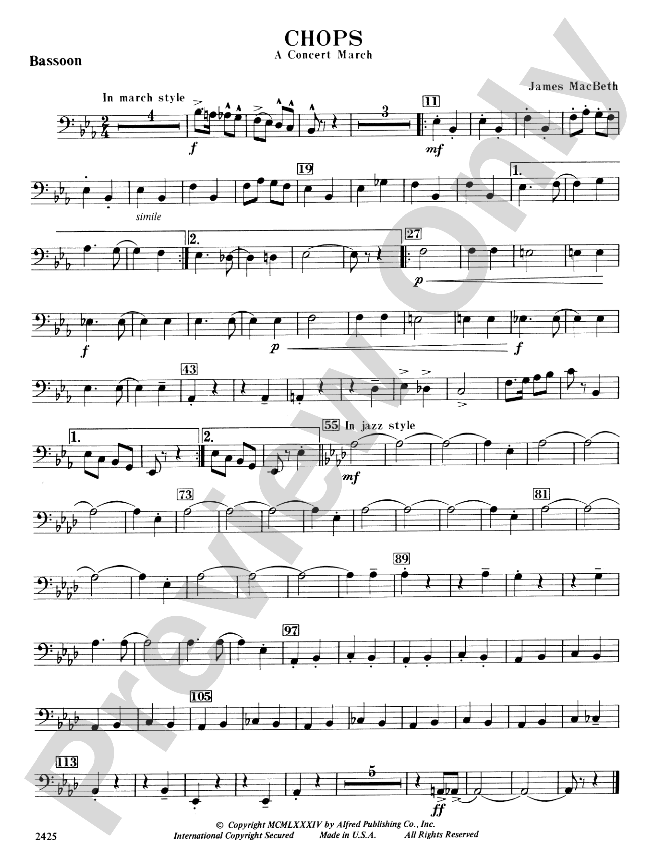 Chops: Bassoon