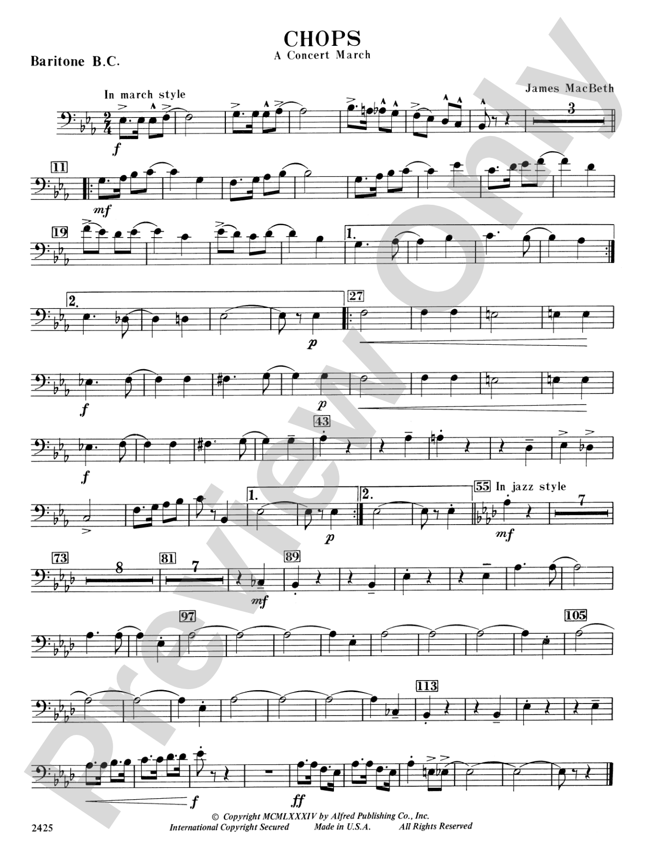 Chops: Baritone B.C.