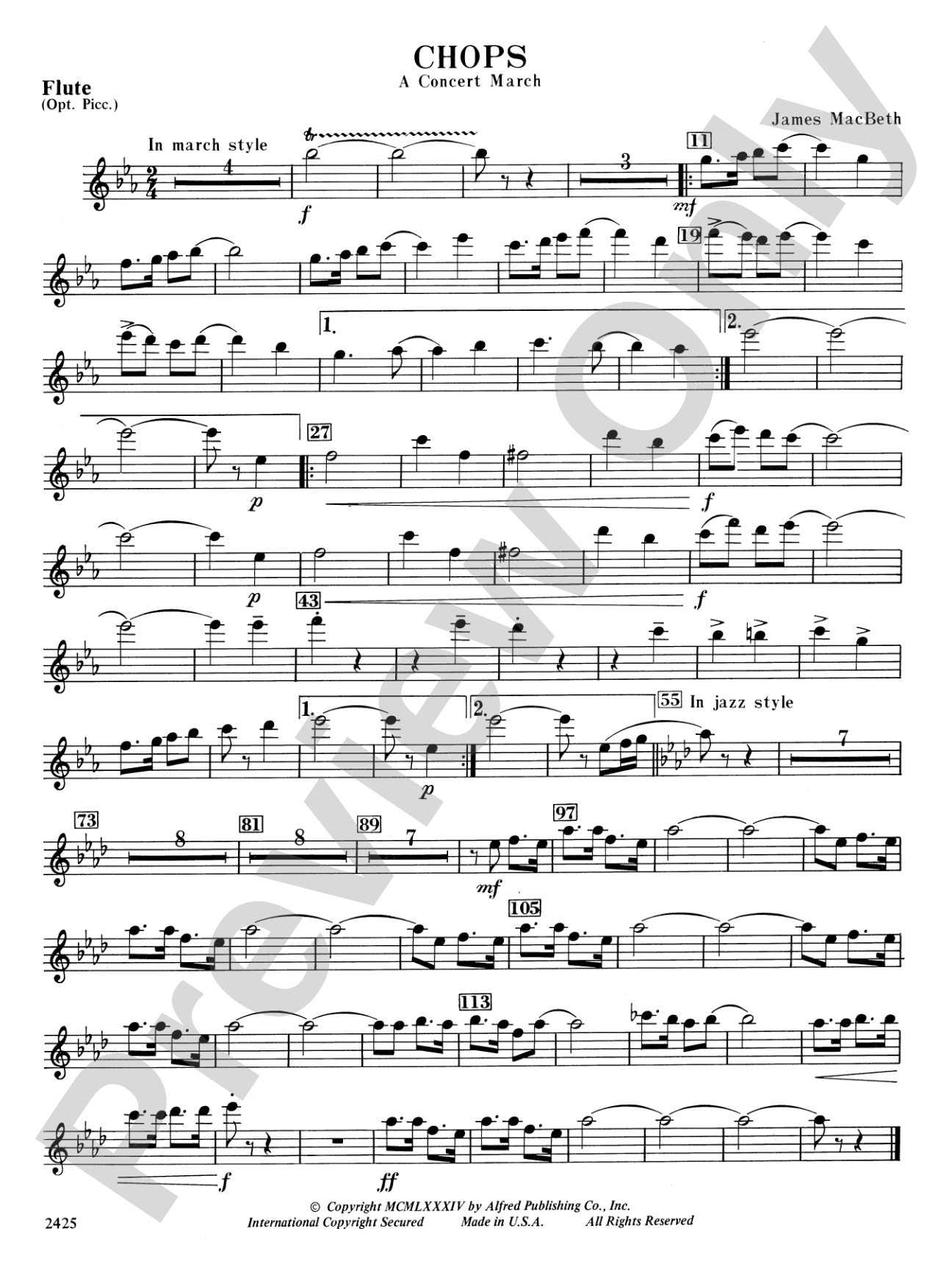 Chops: Flute