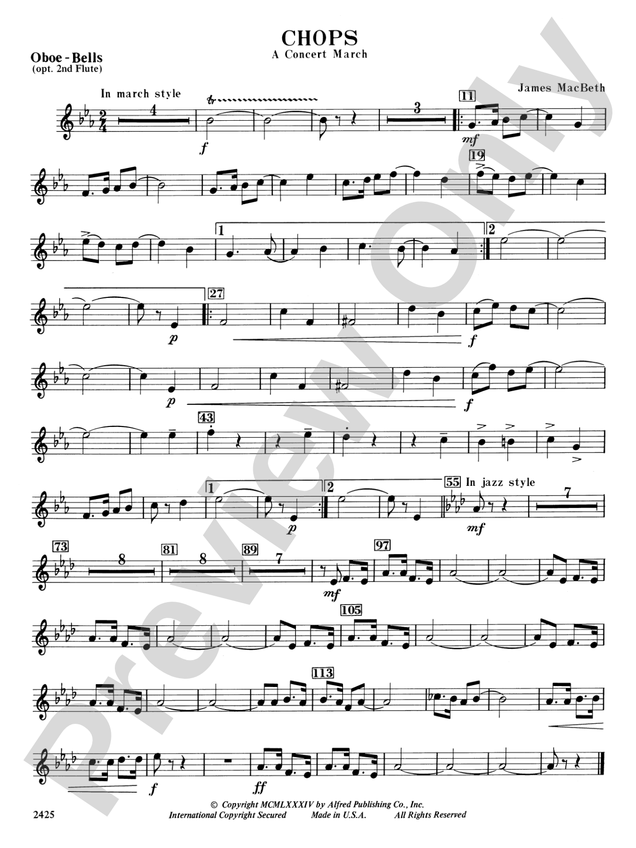 Chops: Oboe