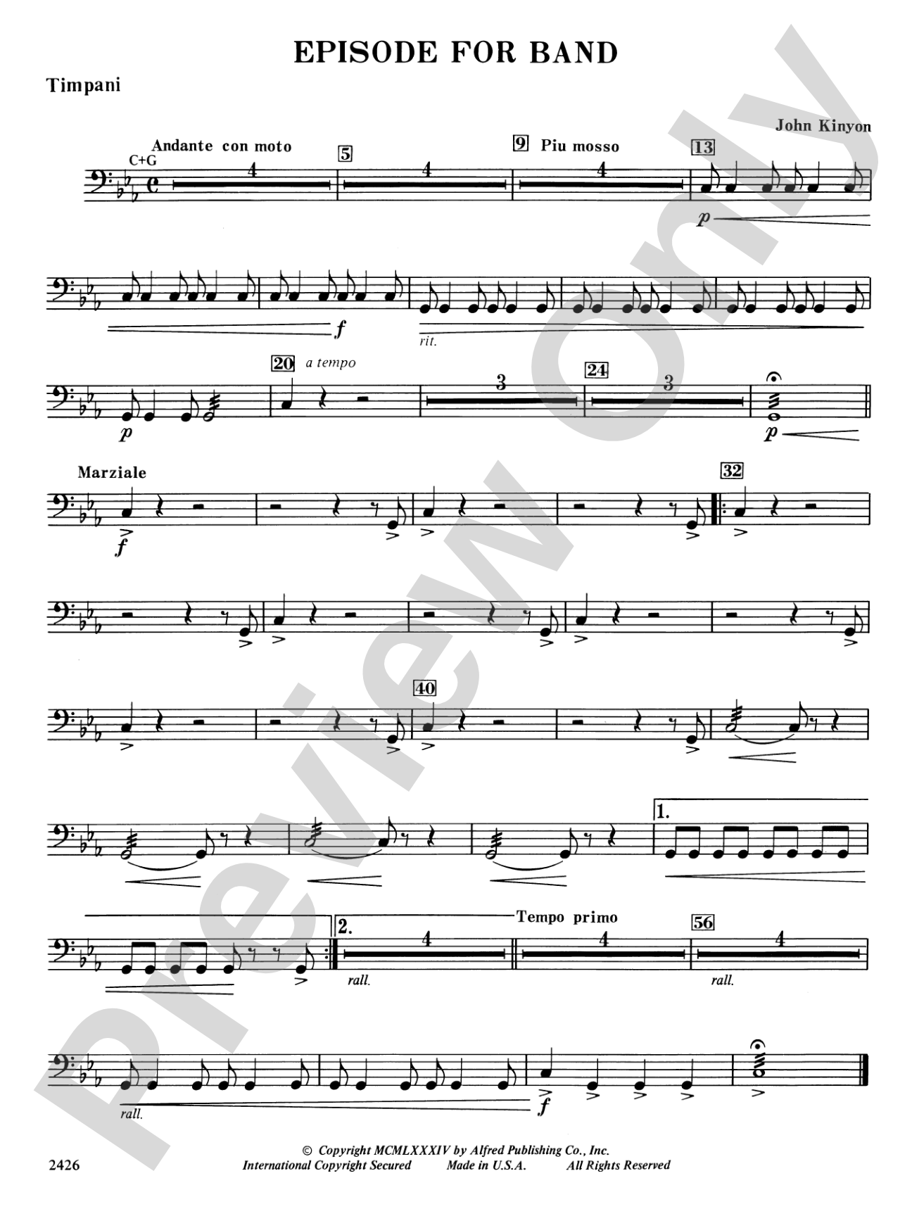 Episode for Band: Timpani