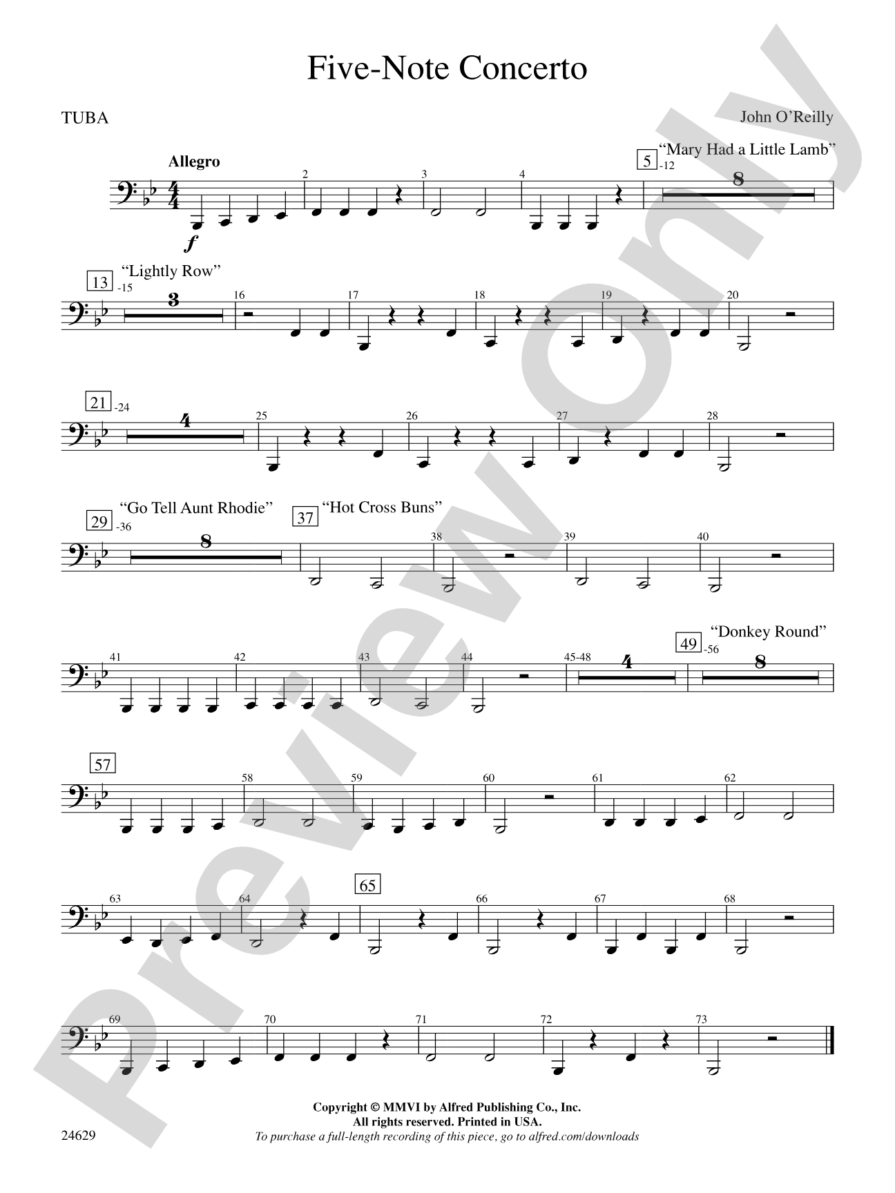 Five-Note Concerto: Tuba
