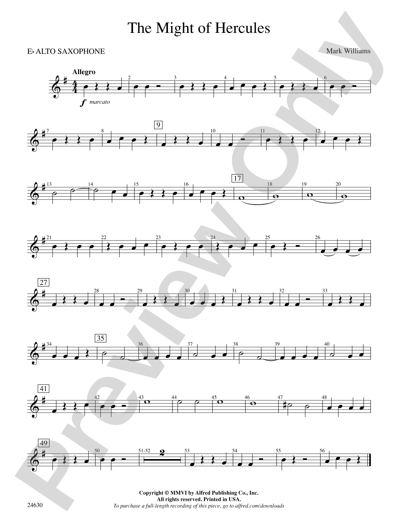 The Might of Hercules: E-flat Alto Saxophone