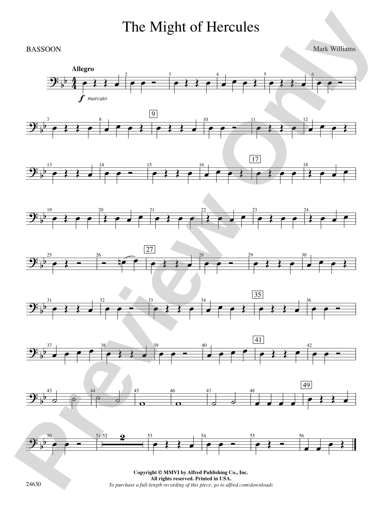 The Might of Hercules: Bassoon