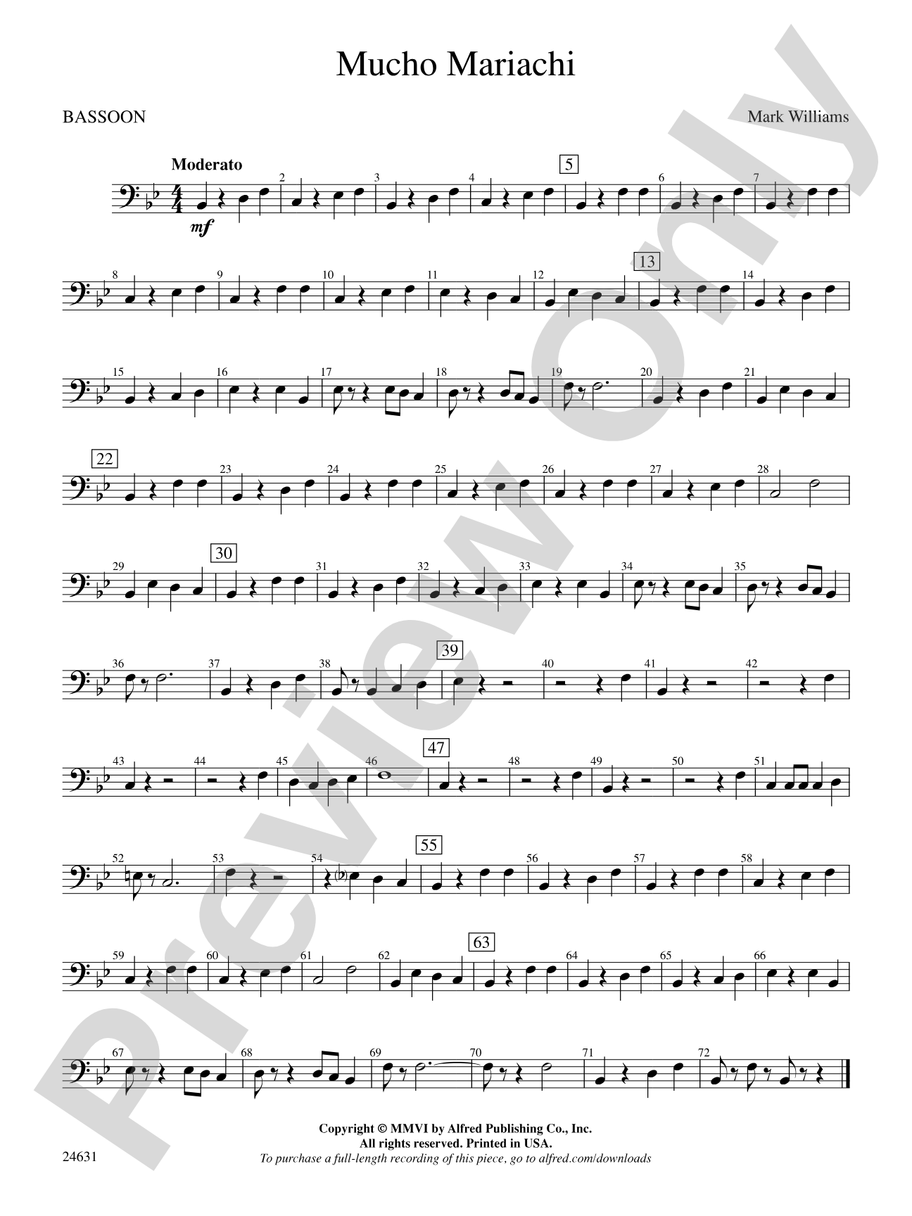 Mucho Mariachi: Bassoon