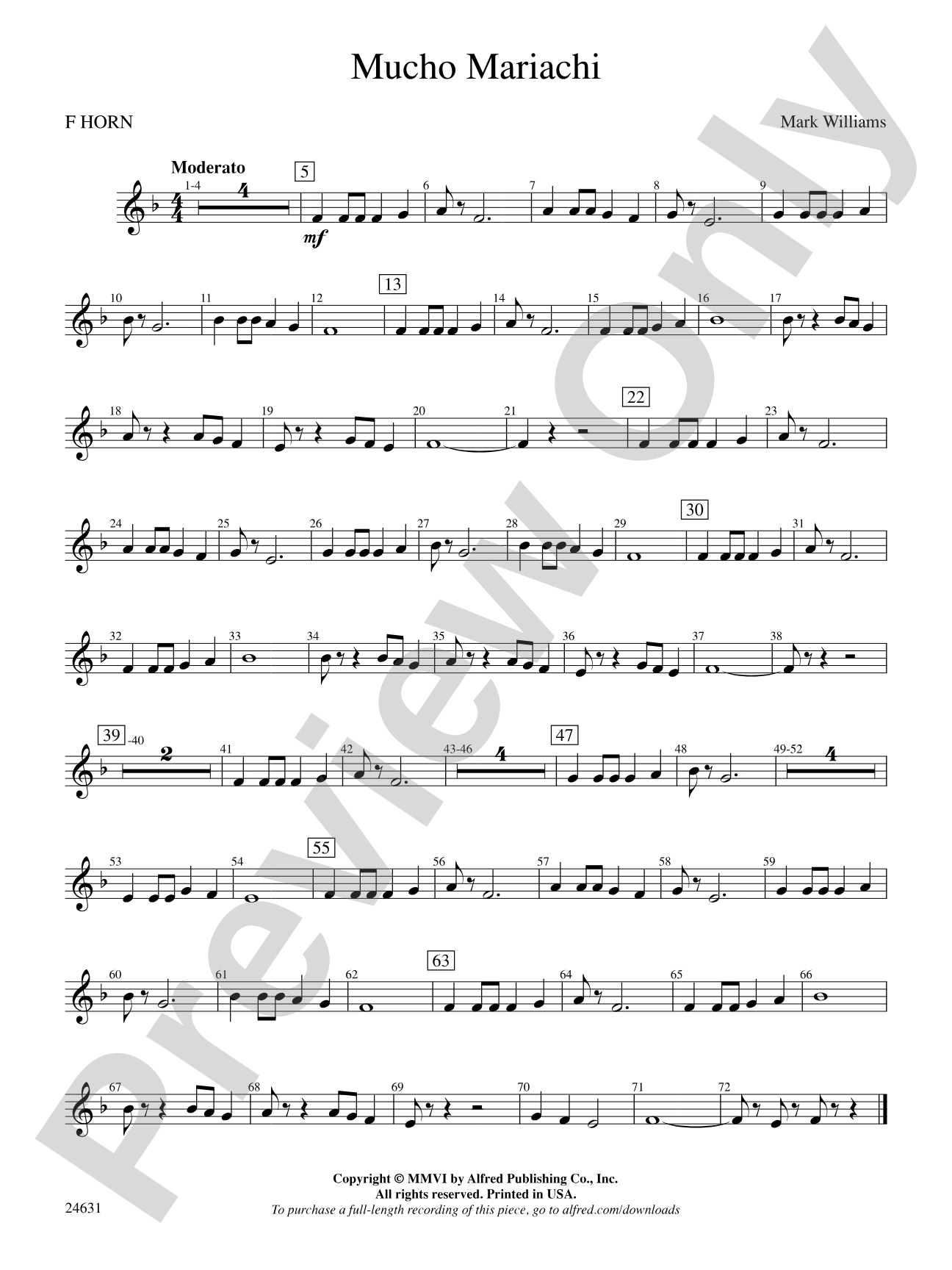 Mucho Mariachi: 1st F Horn