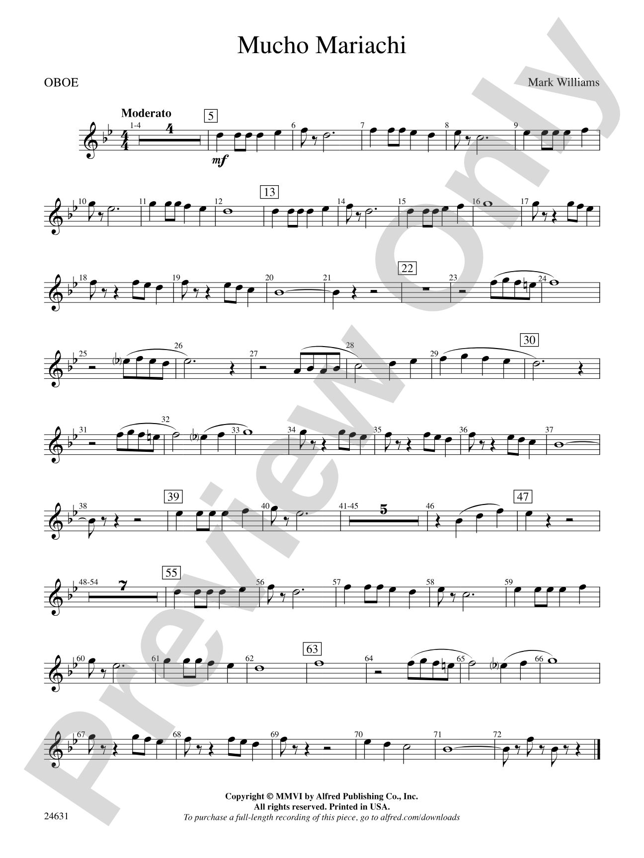 Mucho Mariachi: Oboe