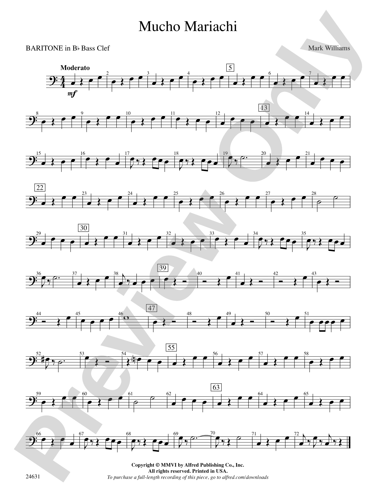 Mucho Mariachi: (wp) B-flat Baritone B.C.