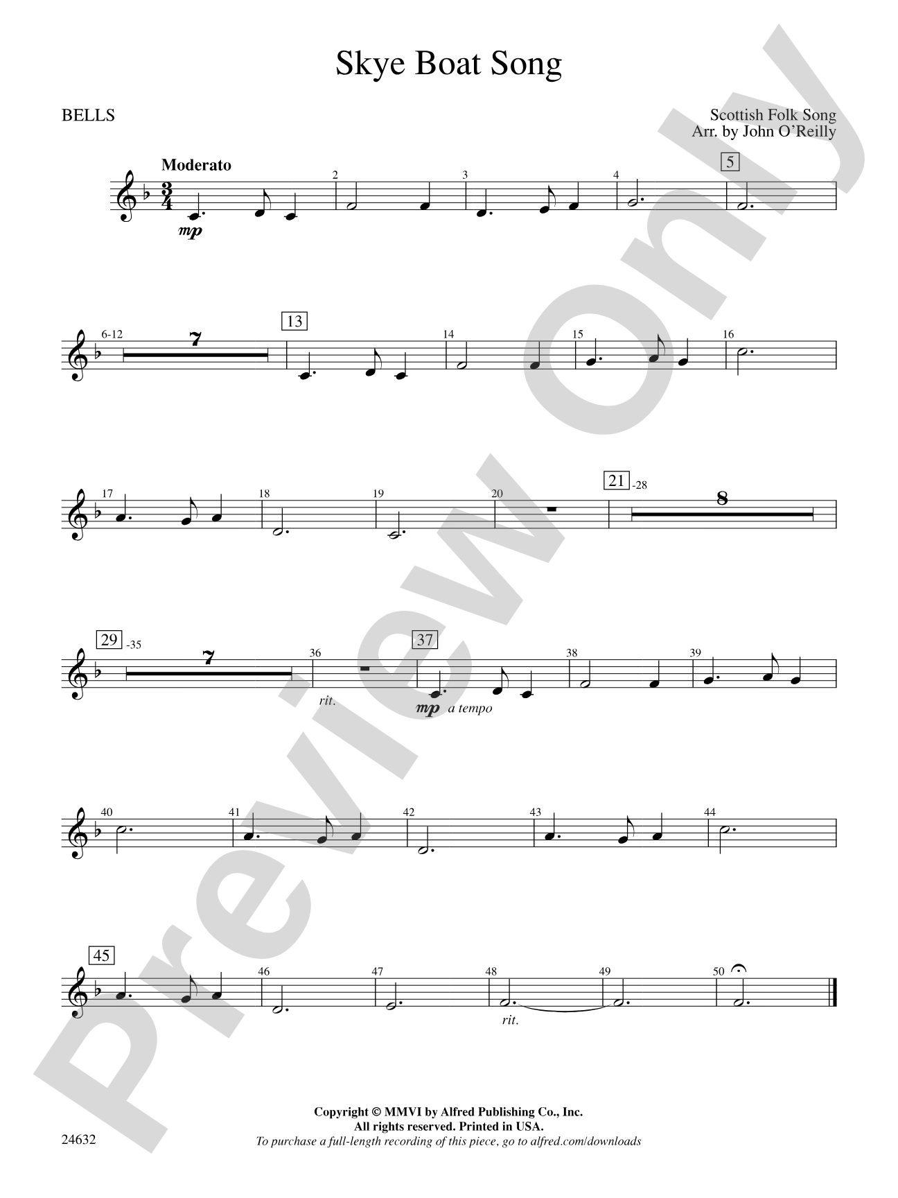 Skye Boat Song: Bells