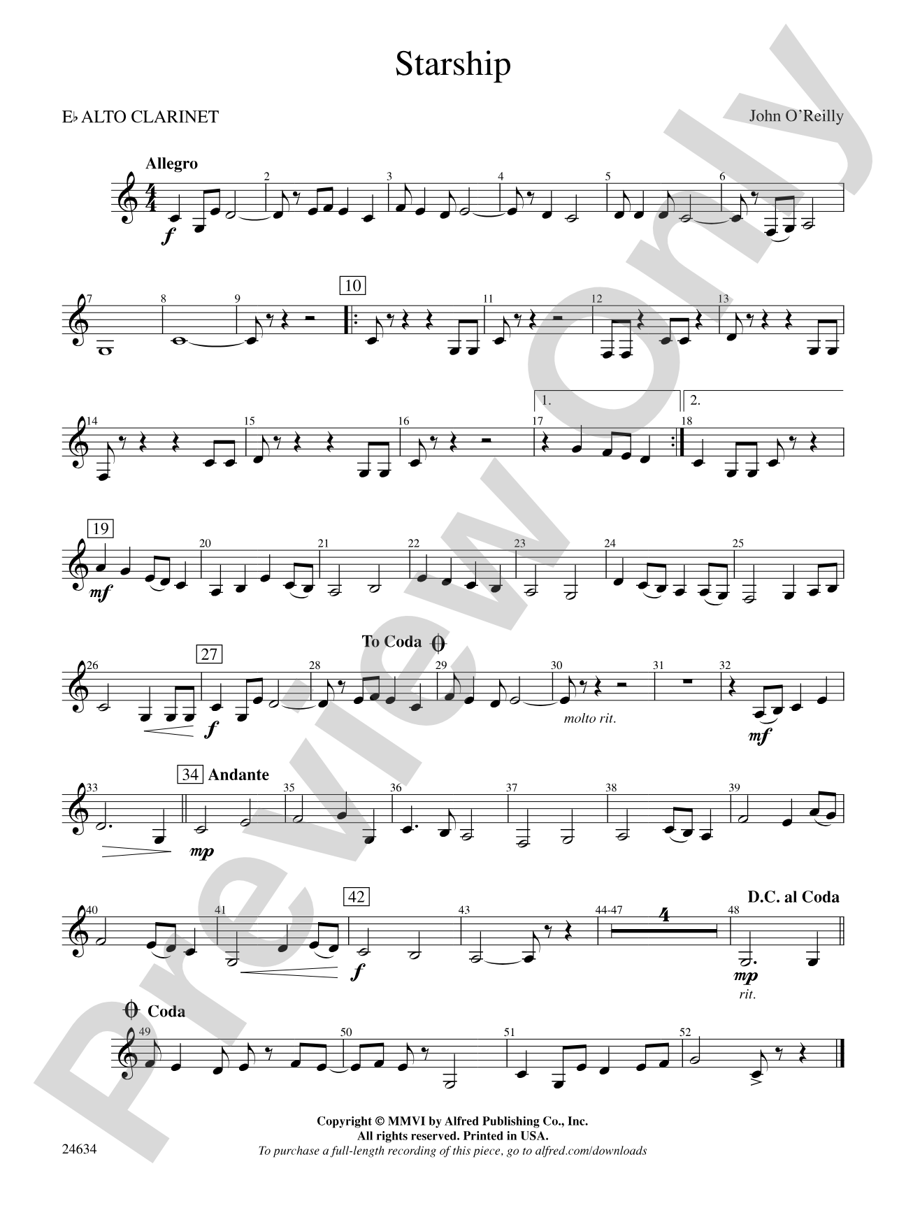 Starship: E-flat Alto Clarinet
