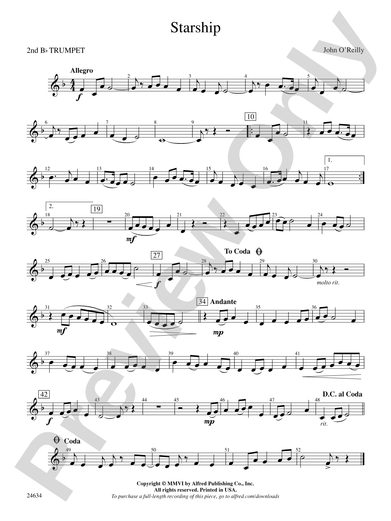 Starship: 2nd B-flat Trumpet