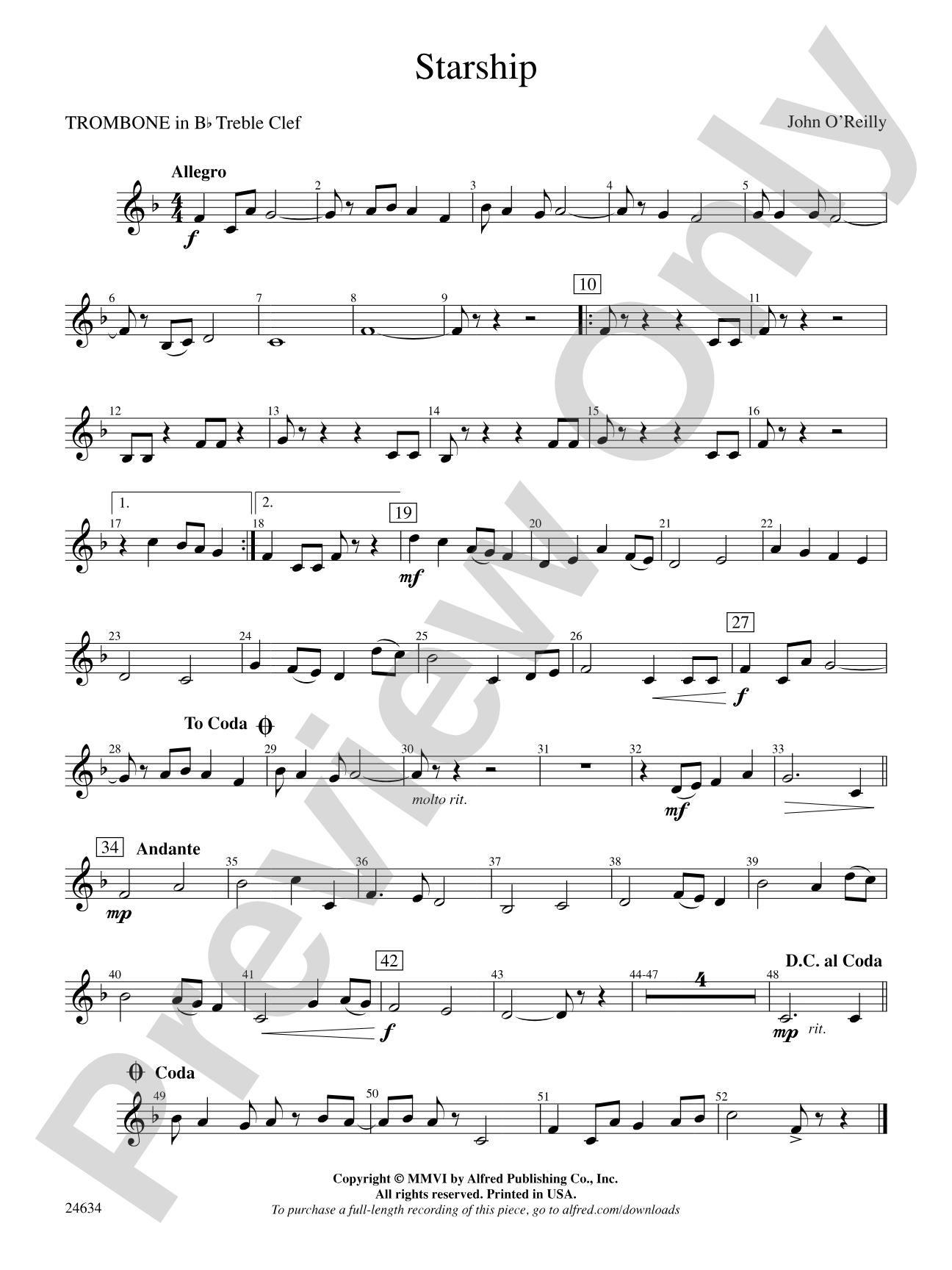 Starship: (wp) 1st B-flat Trombone T.C.