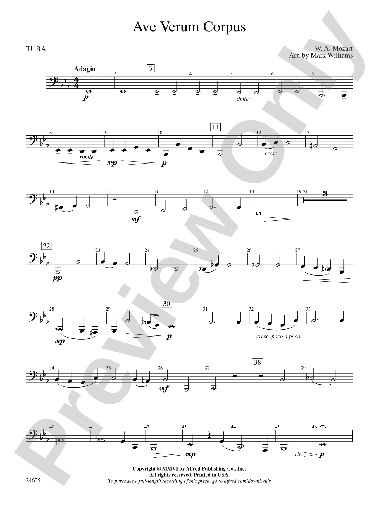 Ave Verum Corpus: Tuba