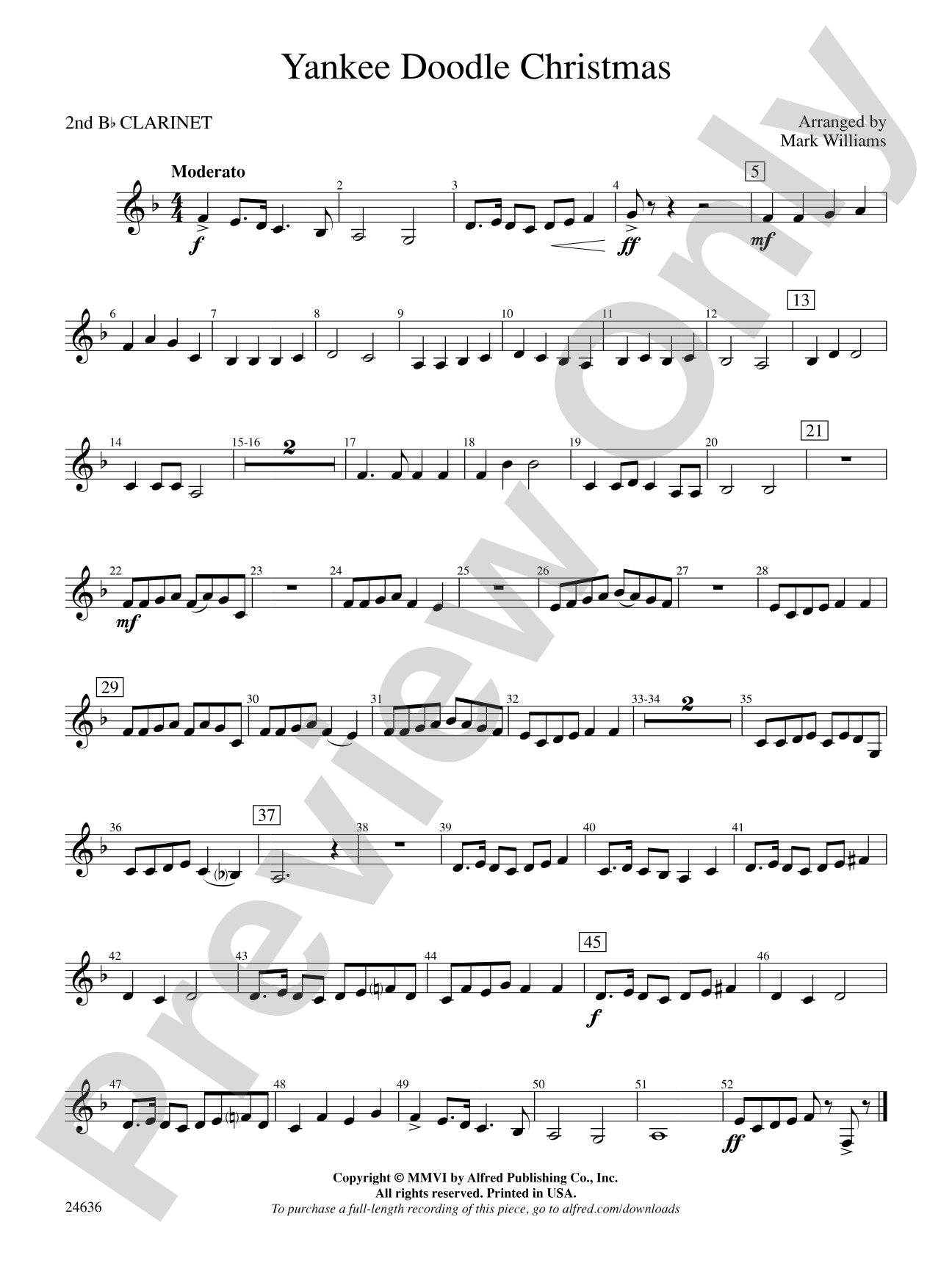 Yankee Doodle Christmas: 2nd B-flat Clarinet