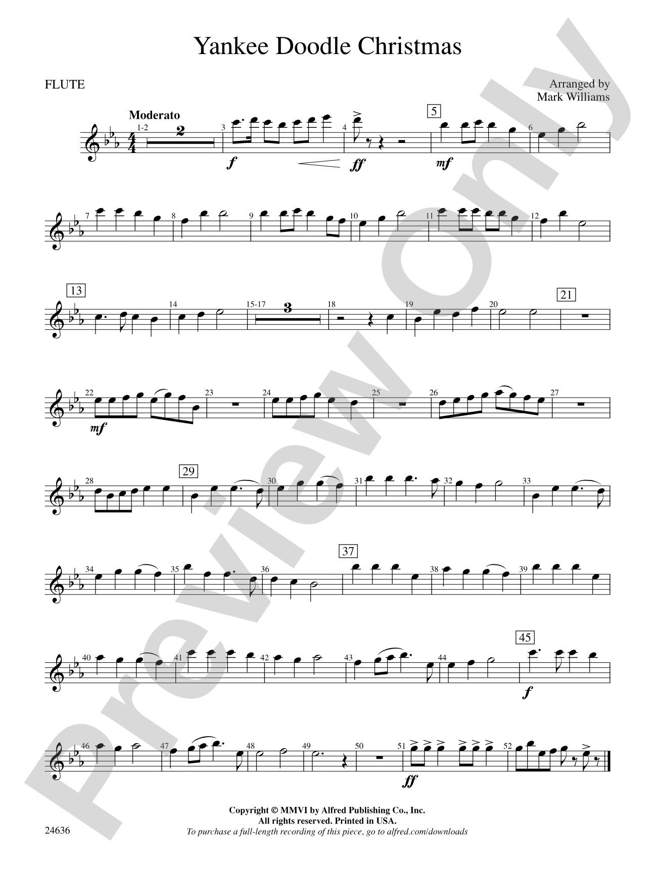 Yankee Doodle Christmas: Flute