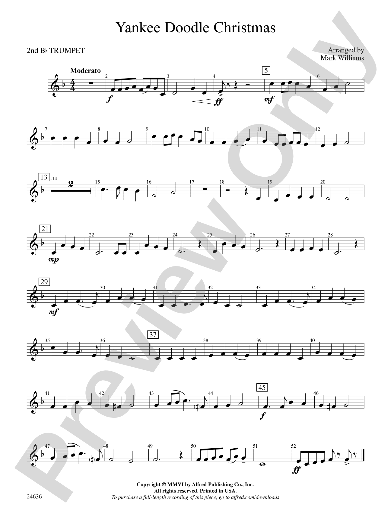 Yankee Doodle Christmas: 2nd B-flat Trumpet