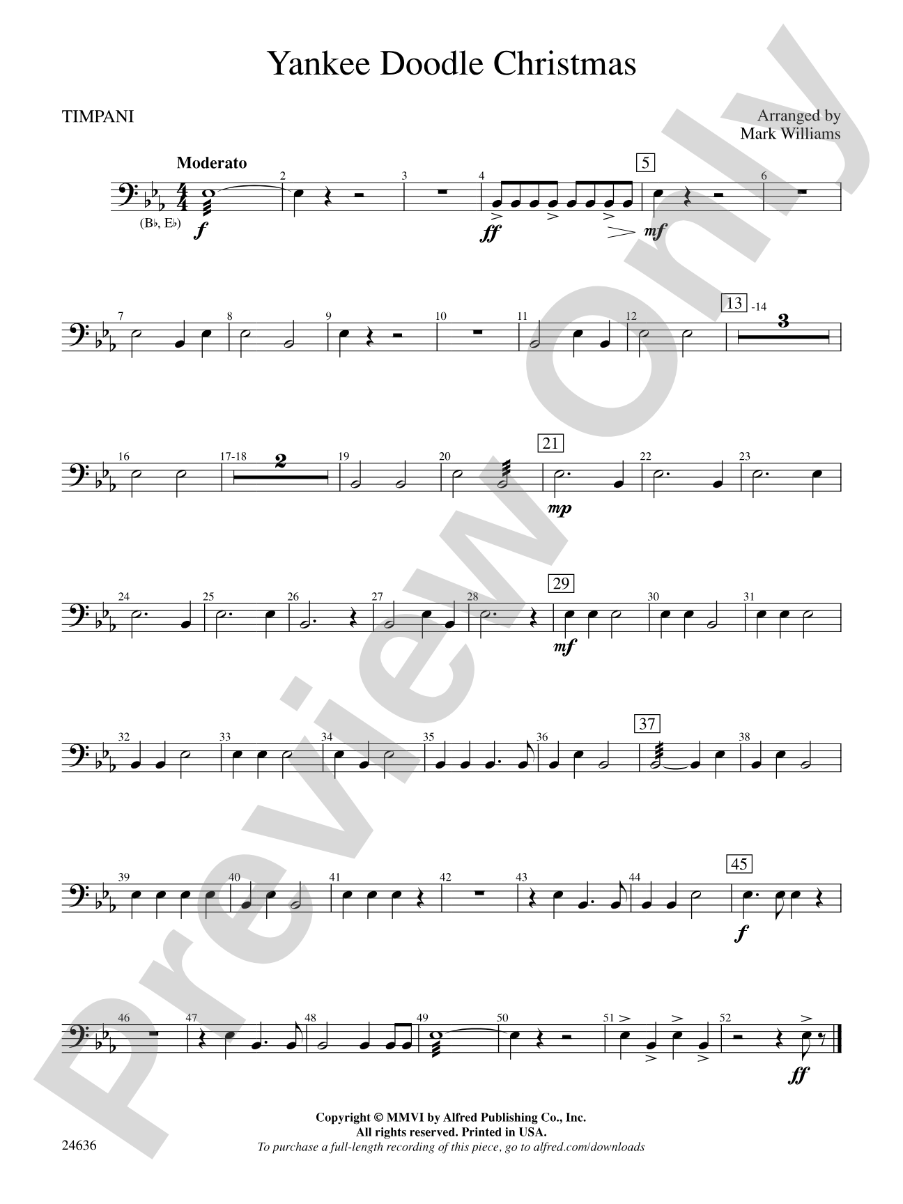 Yankee Doodle Christmas: Timpani