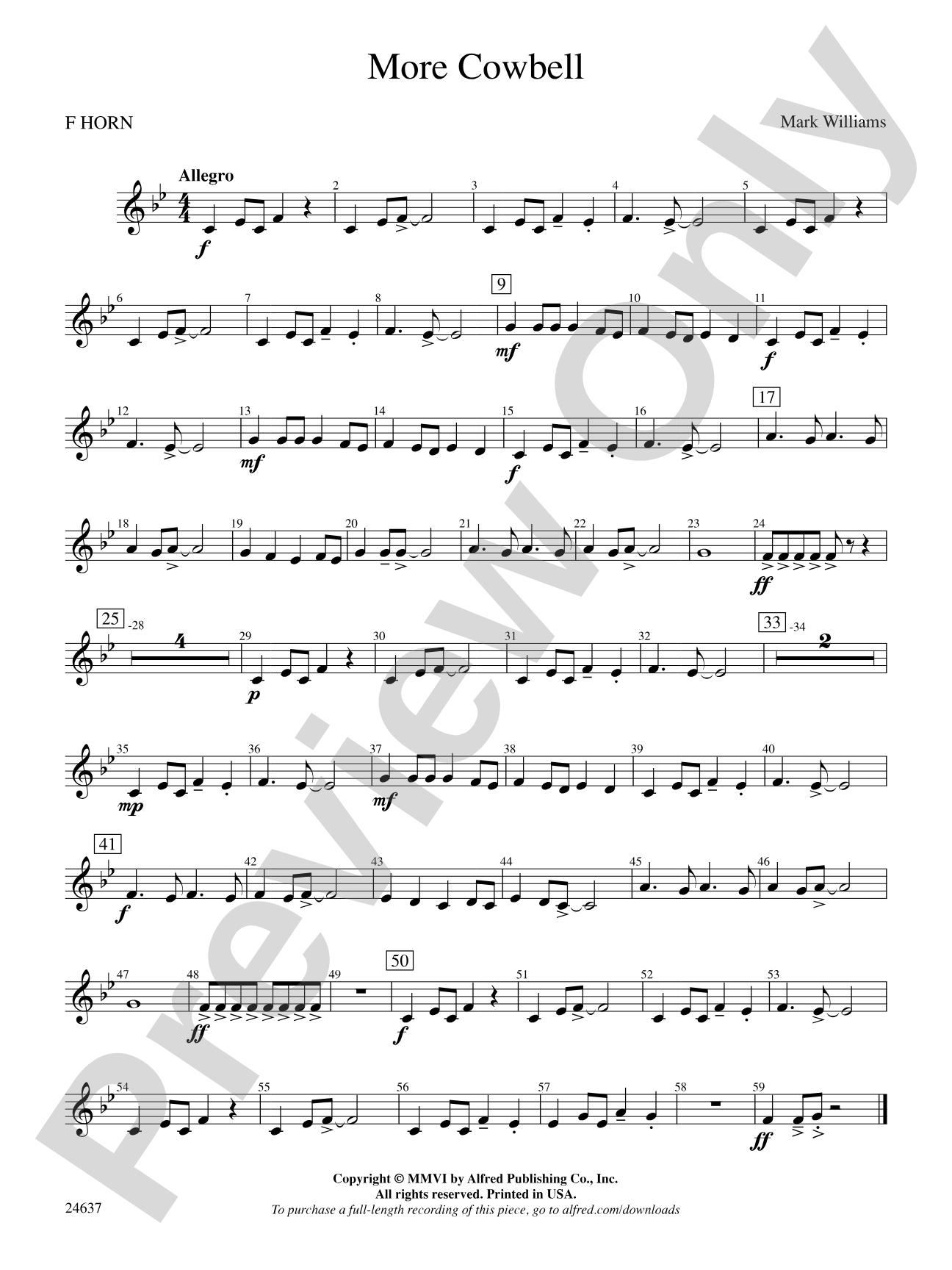 More Cowbell: 1st F Horn