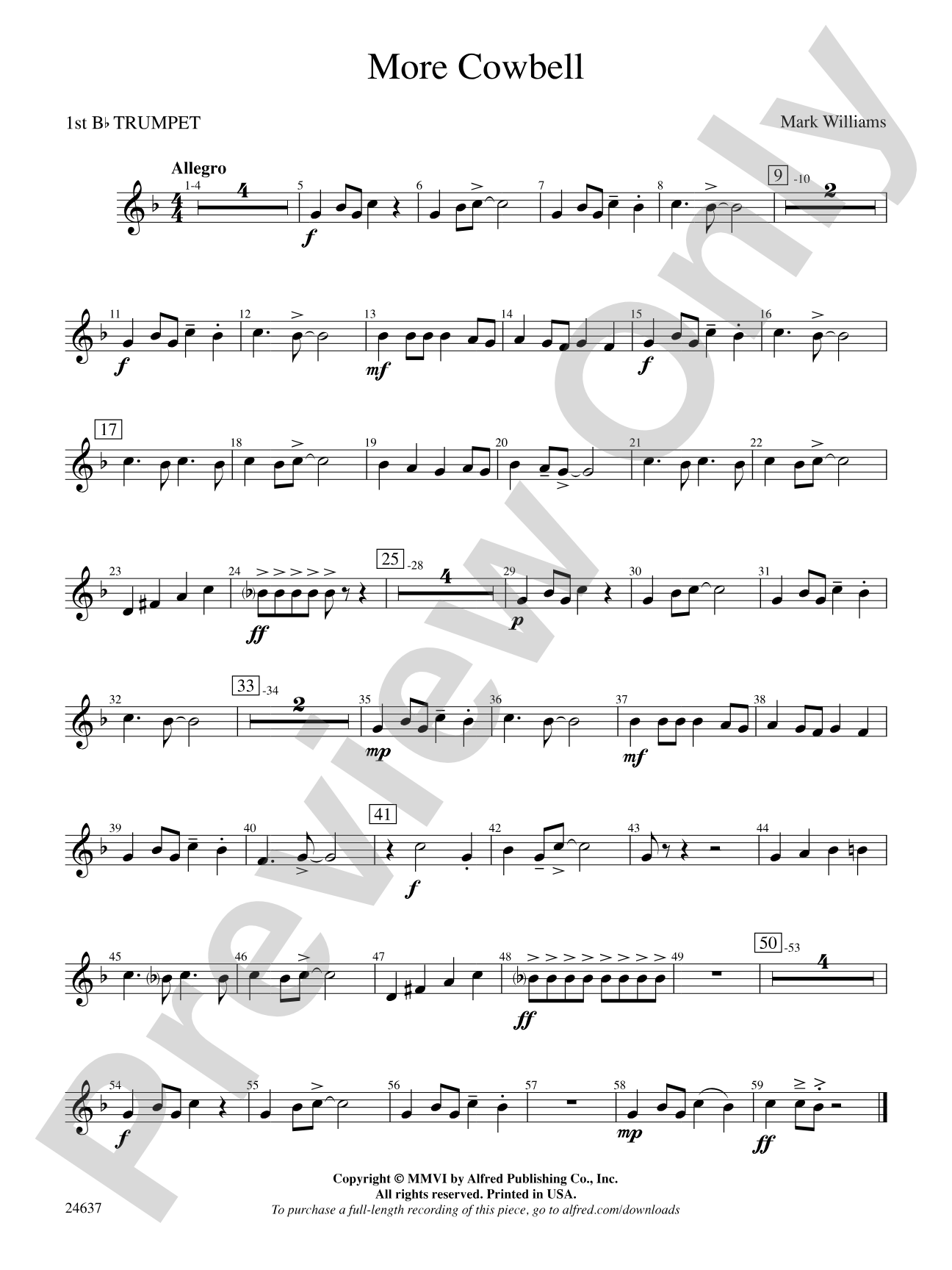 More Cowbell: 1st B-flat Trumpet