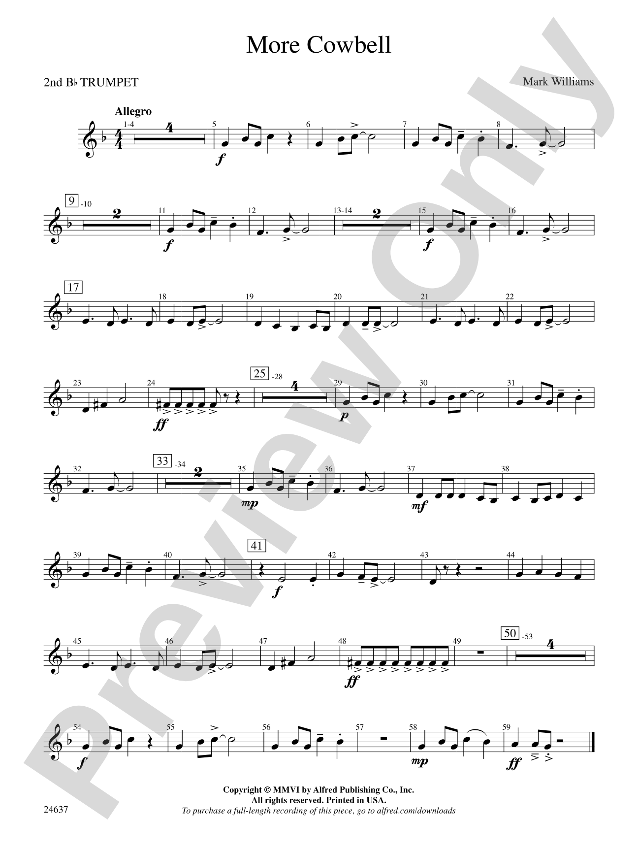 More Cowbell: 2nd B-flat Trumpet