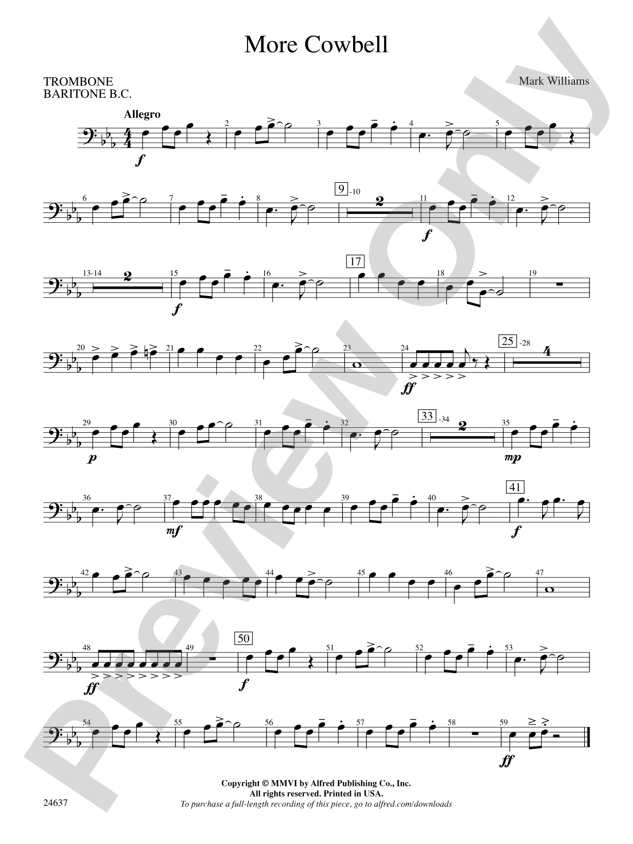 More Cowbell: 1st Trombone