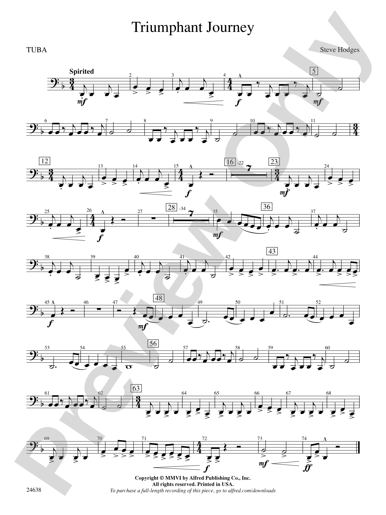 Triumphant Journey: Tuba
