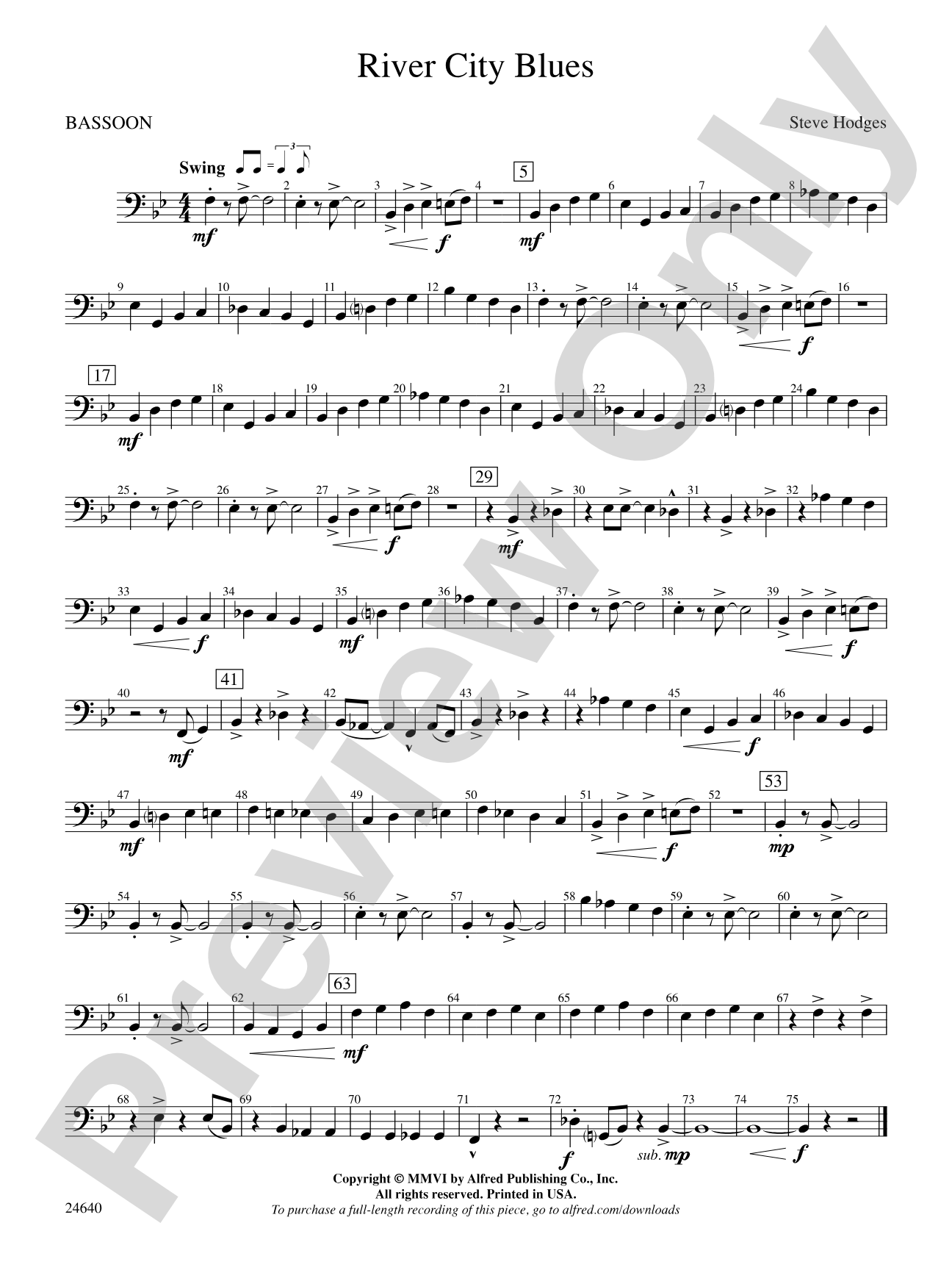 River City Blues: Bassoon