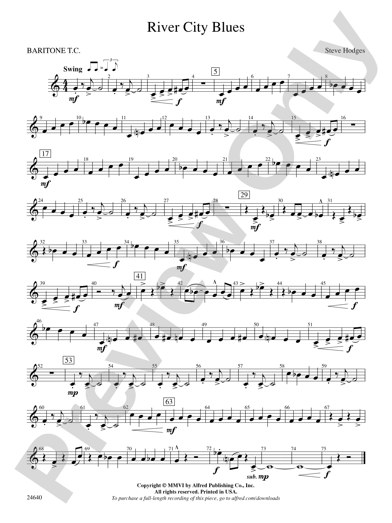 River City Blues: Baritone T.C.