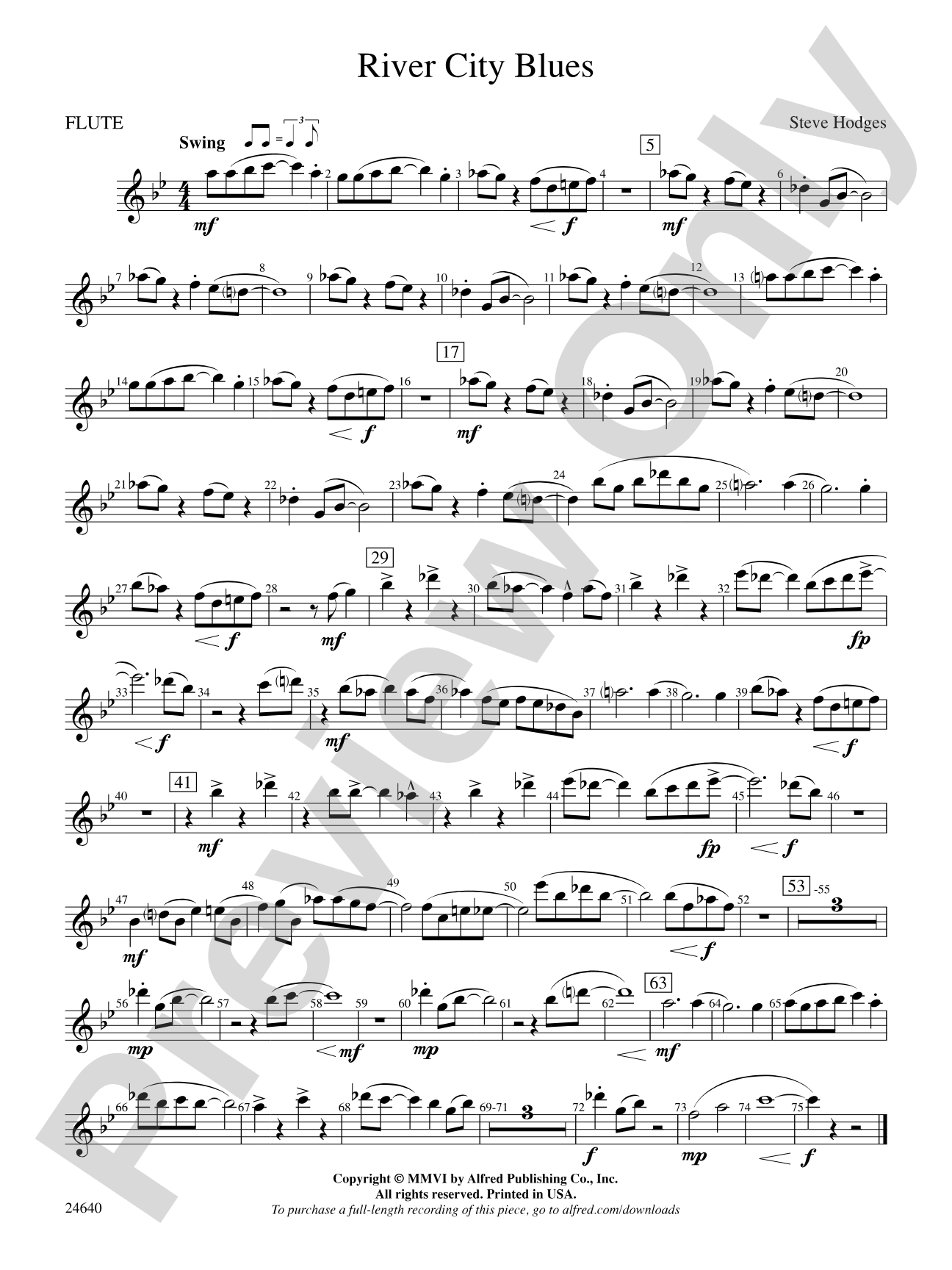 River City Blues: Flute