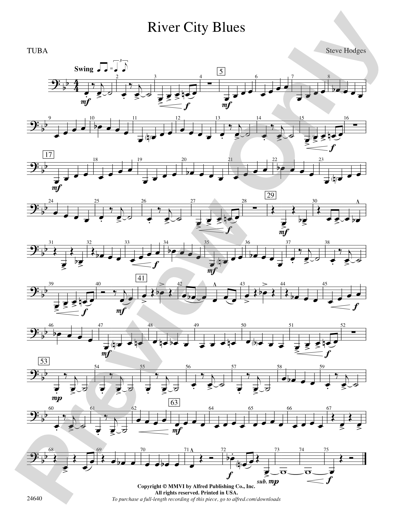 River City Blues: Tuba
