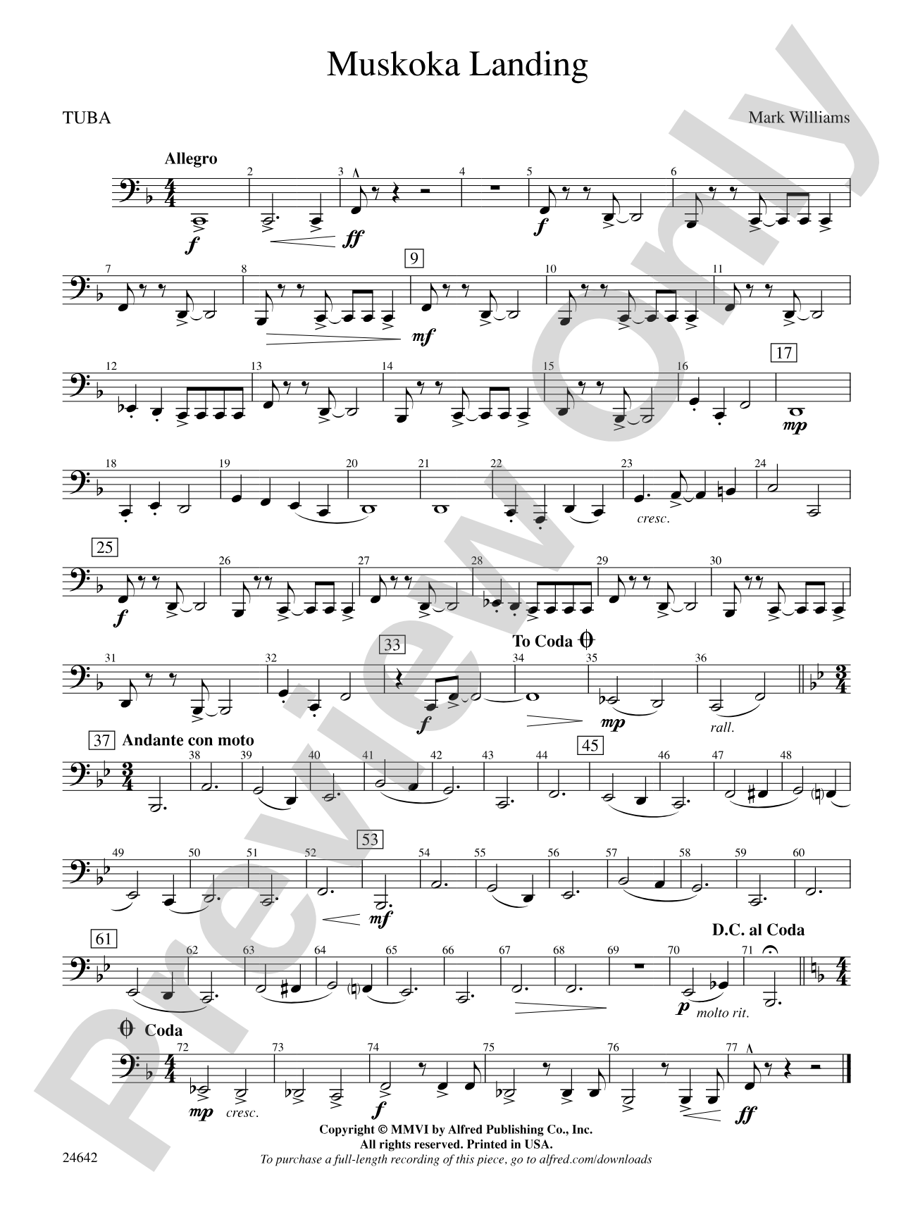 Muskoka Landing: Tuba
