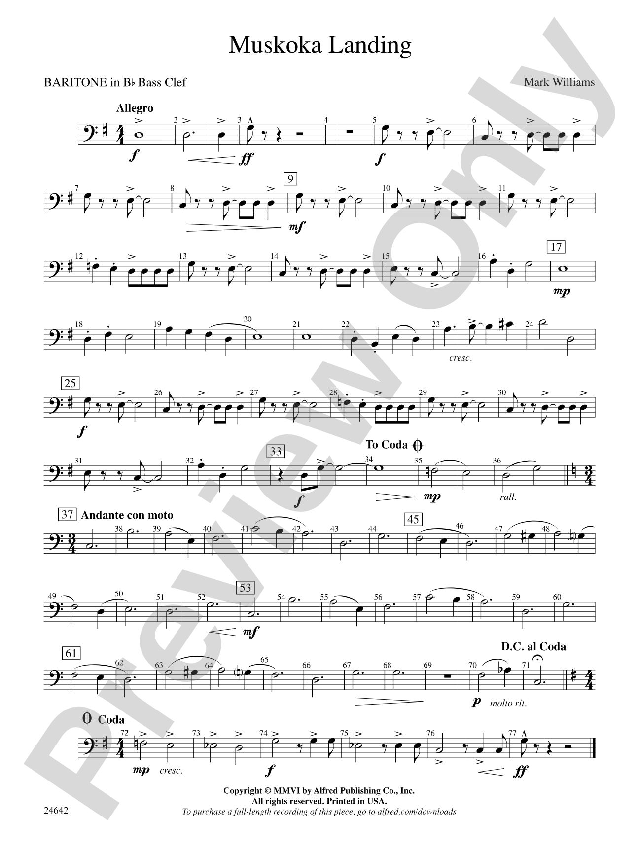 Muskoka Landing: (wp) B-flat Baritone B.C.