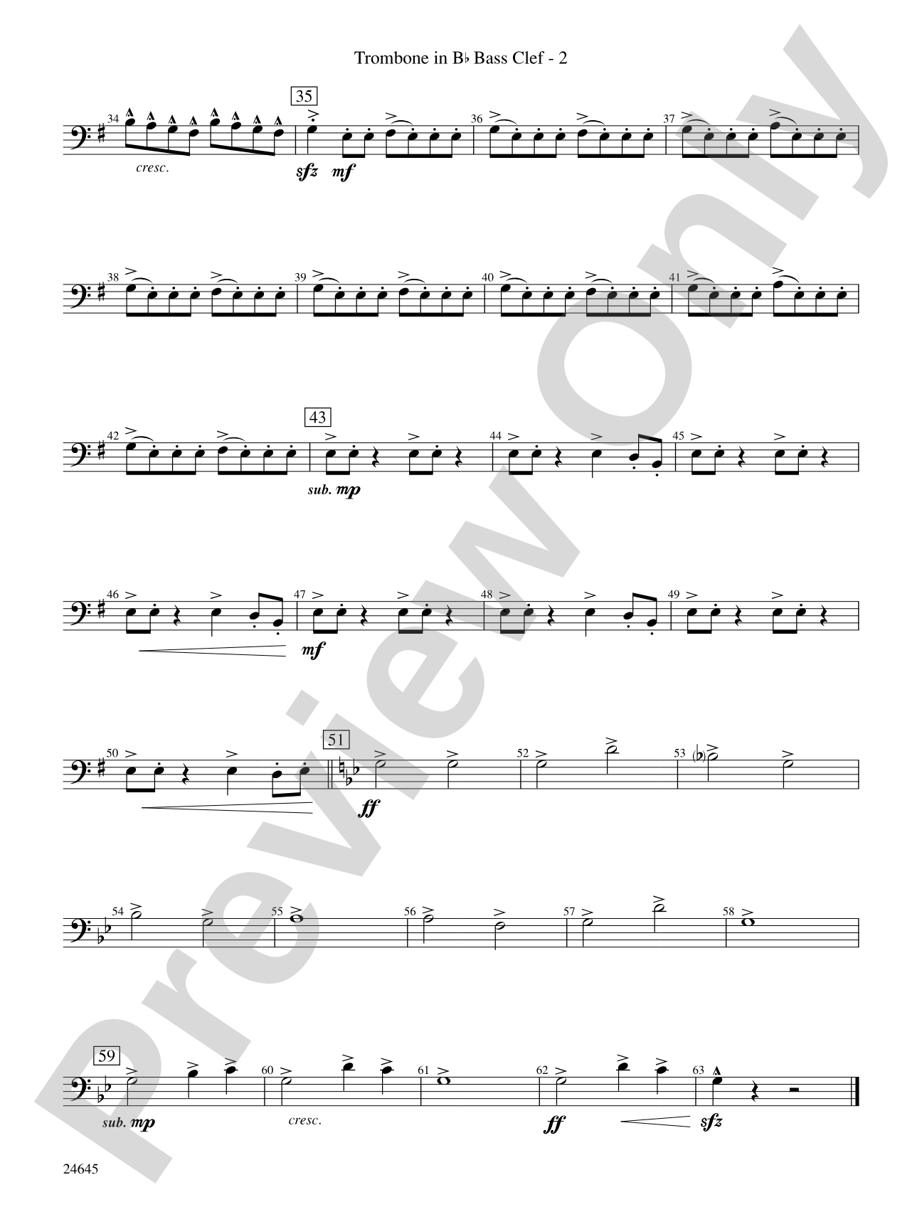 Bounty Hunter (from Advent Rising): (wp) 1st B-flat Trombone B.C.