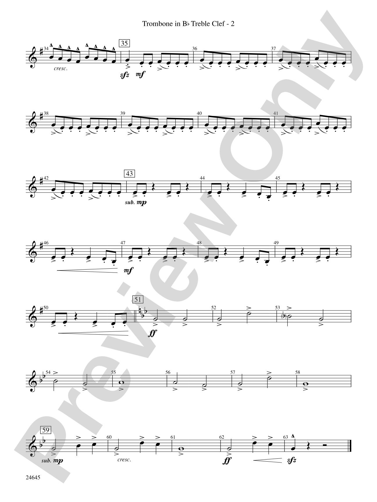 Bounty Hunter (from Advent Rising): (wp) 1st B-flat Trombone T.C.