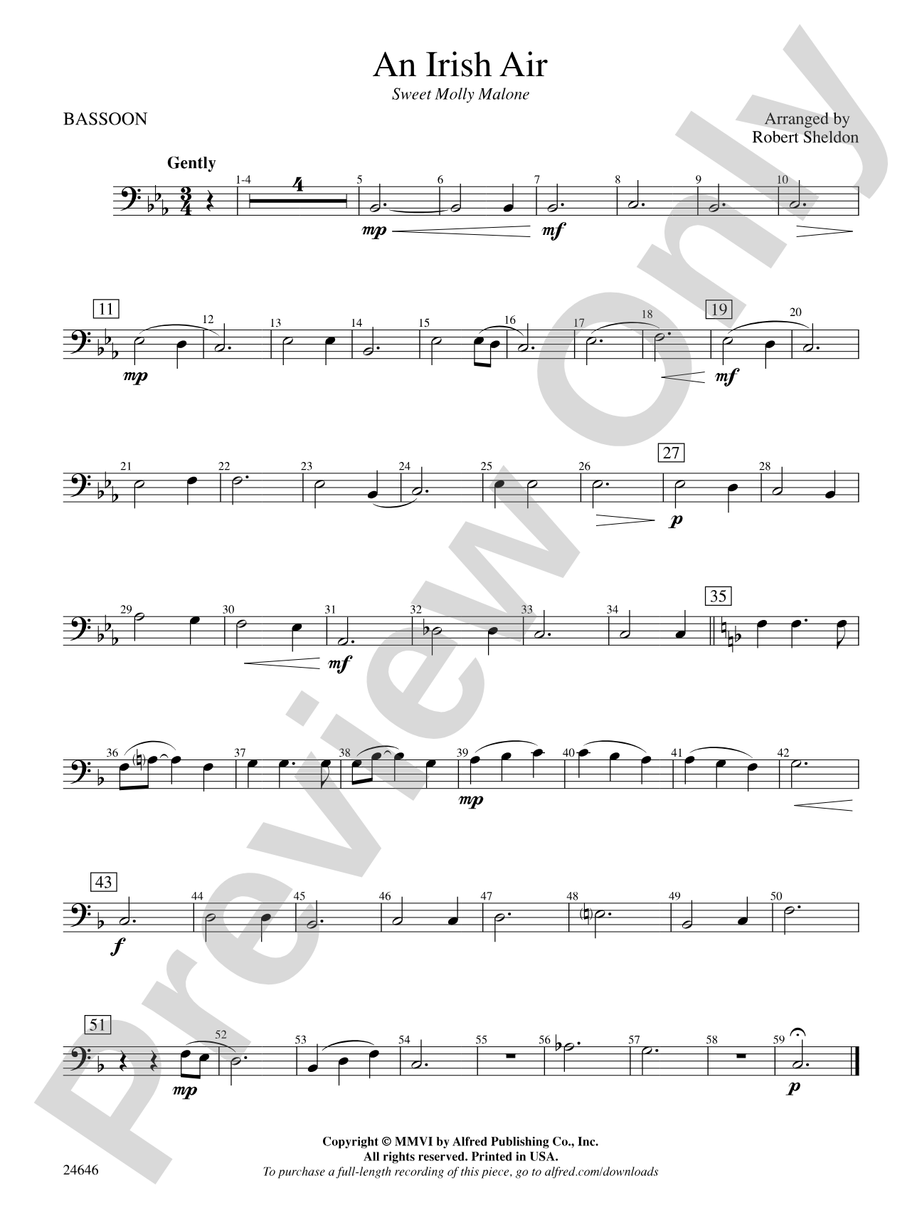 An Irish Air: Bassoon